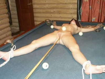 The new pool table was challenging(I want to be her)