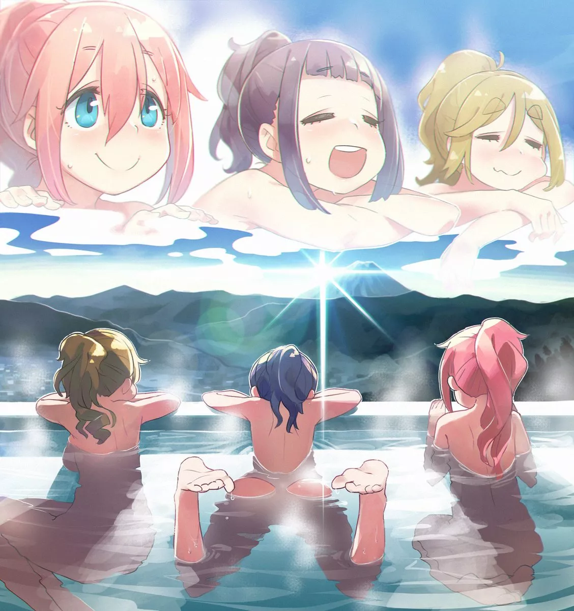 The Outclub sees a lot of each other. [YuruCampâ–³]