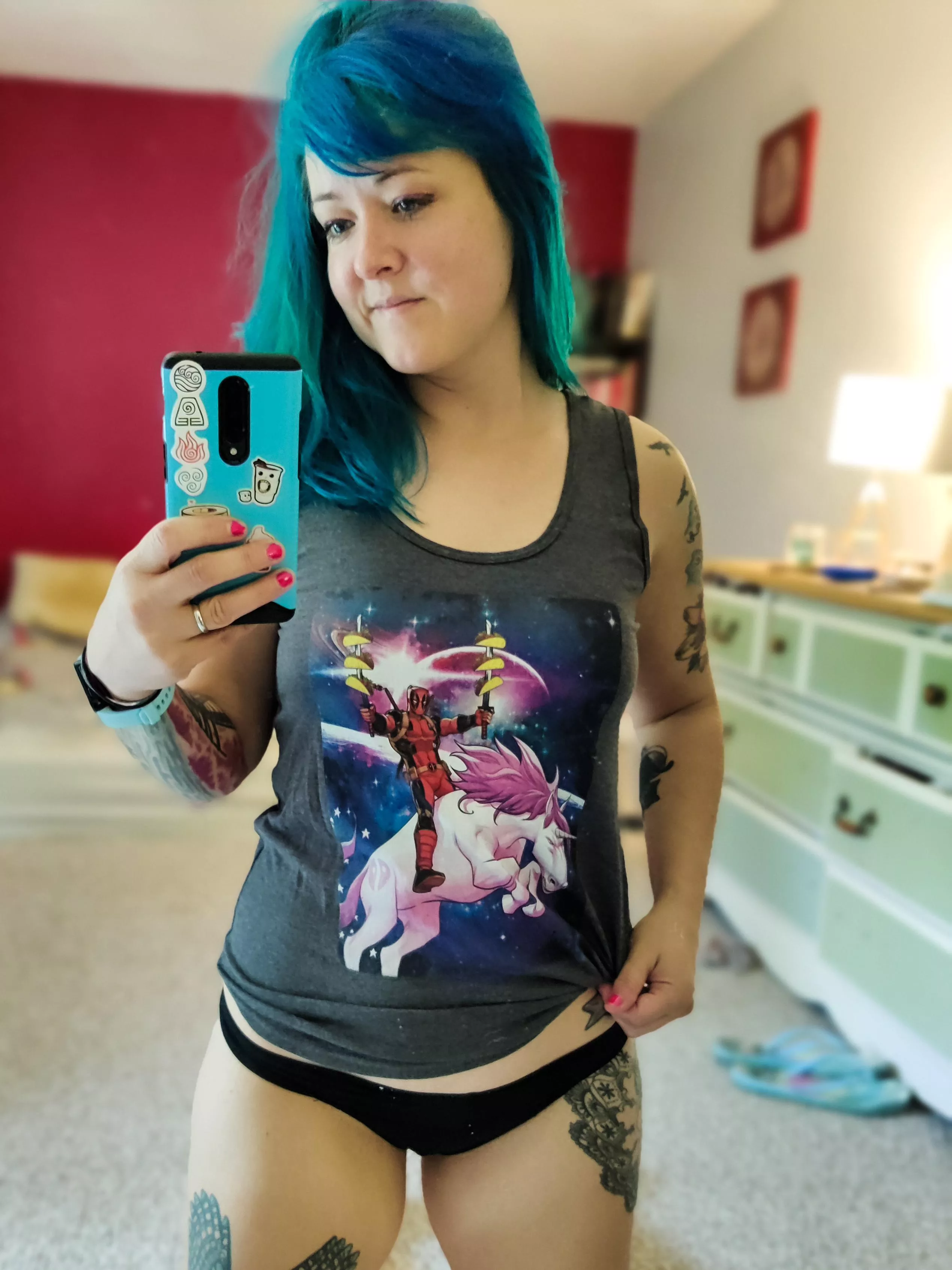 The per[f]ect Tshirt doesn't exi-- wait what?? Deadpool? Unicorns?! TACOS?!? Lord have mercy! 🌮🦄💀