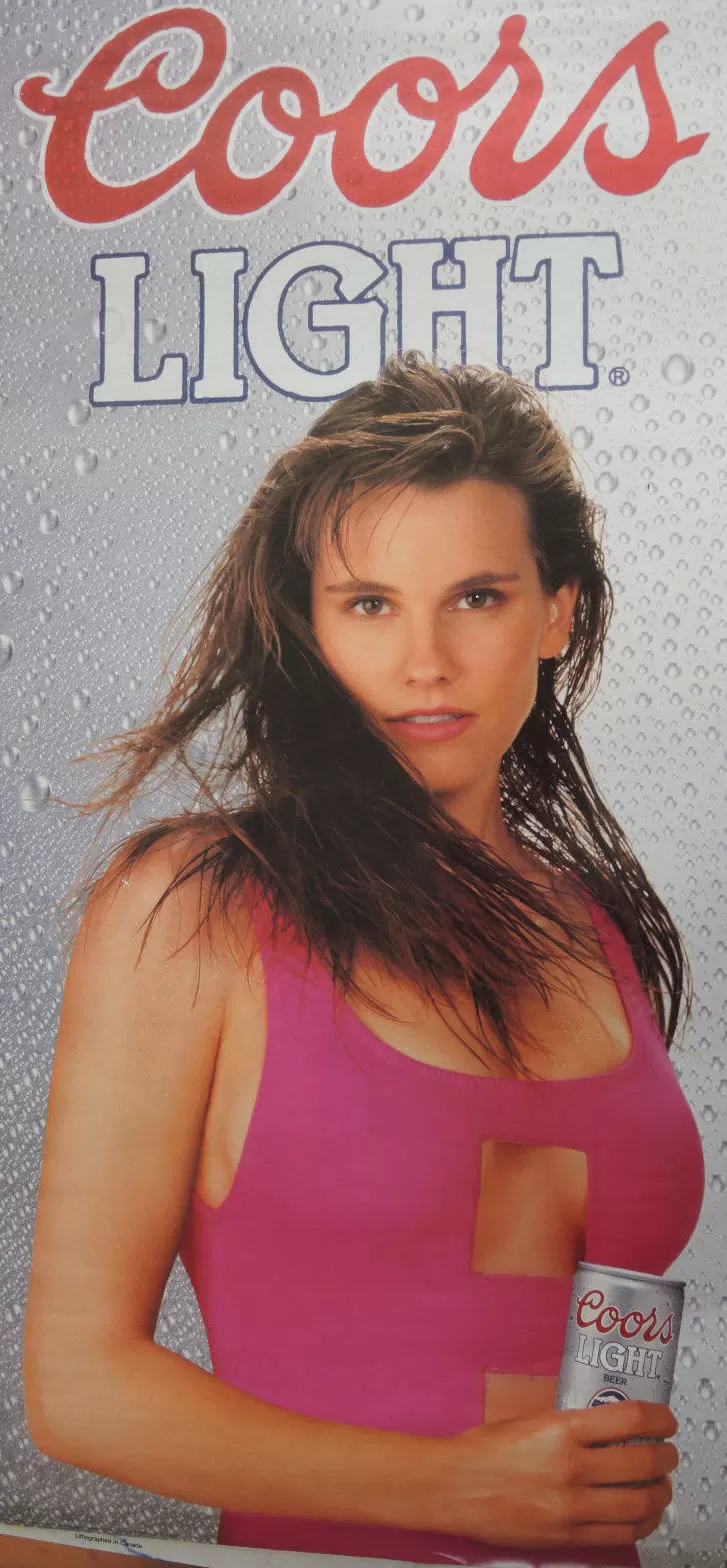 The woman in this Coors Light poster on my bedroom wall helped me out during many a horny teenage moment (1990s)