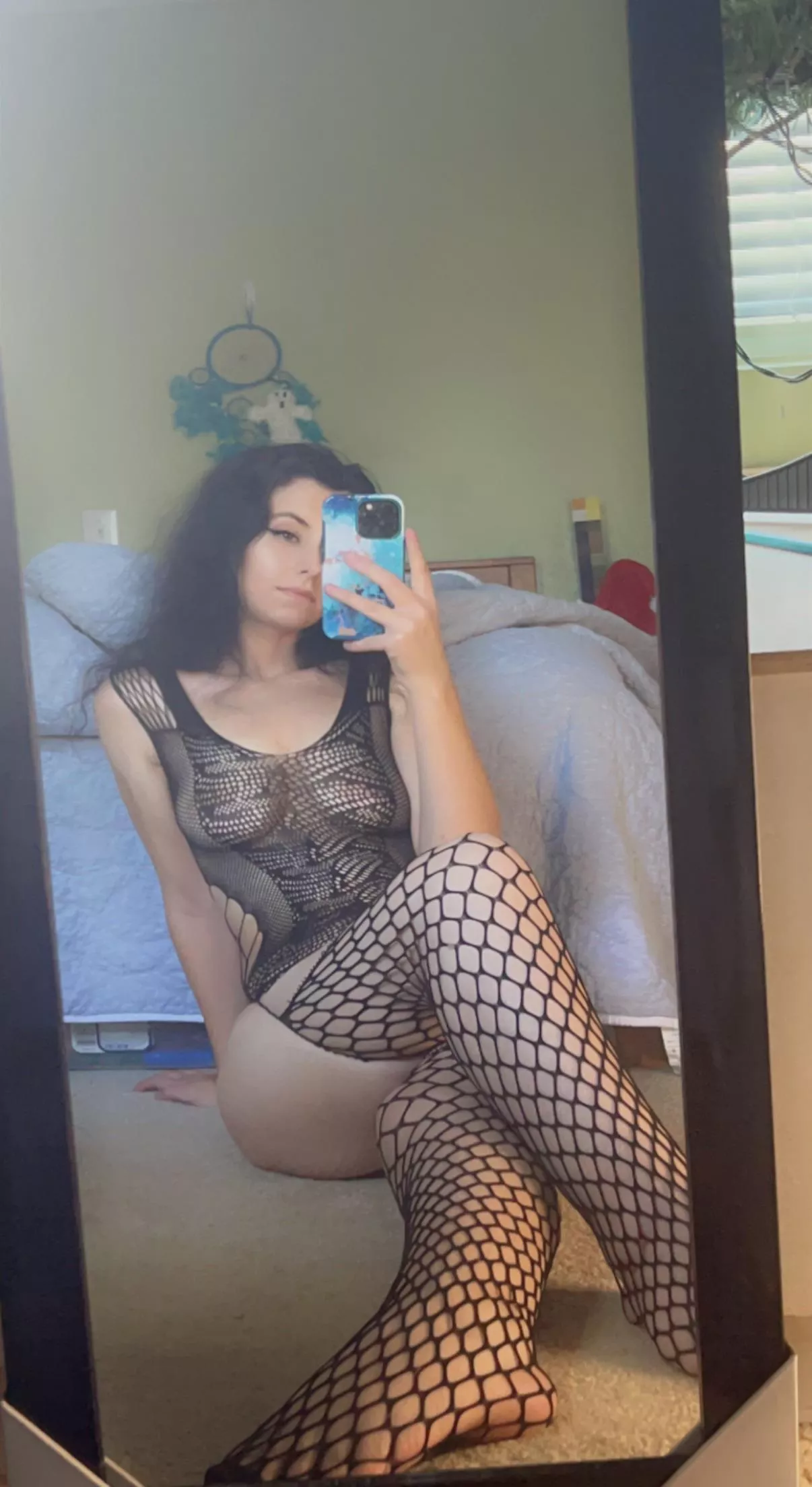 These full body fishnets are too fun