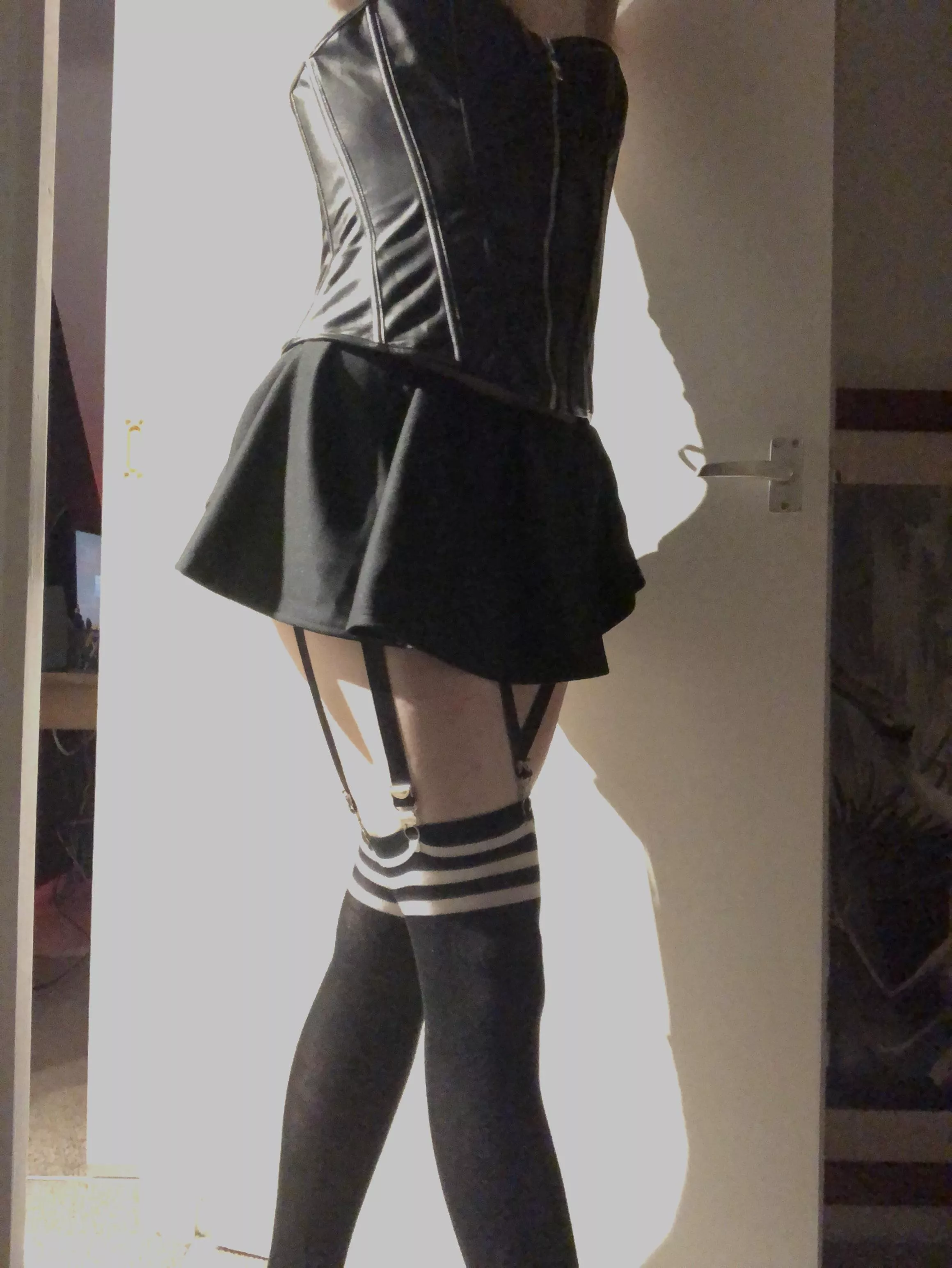 thigh highs + garters are my new fave combo :)