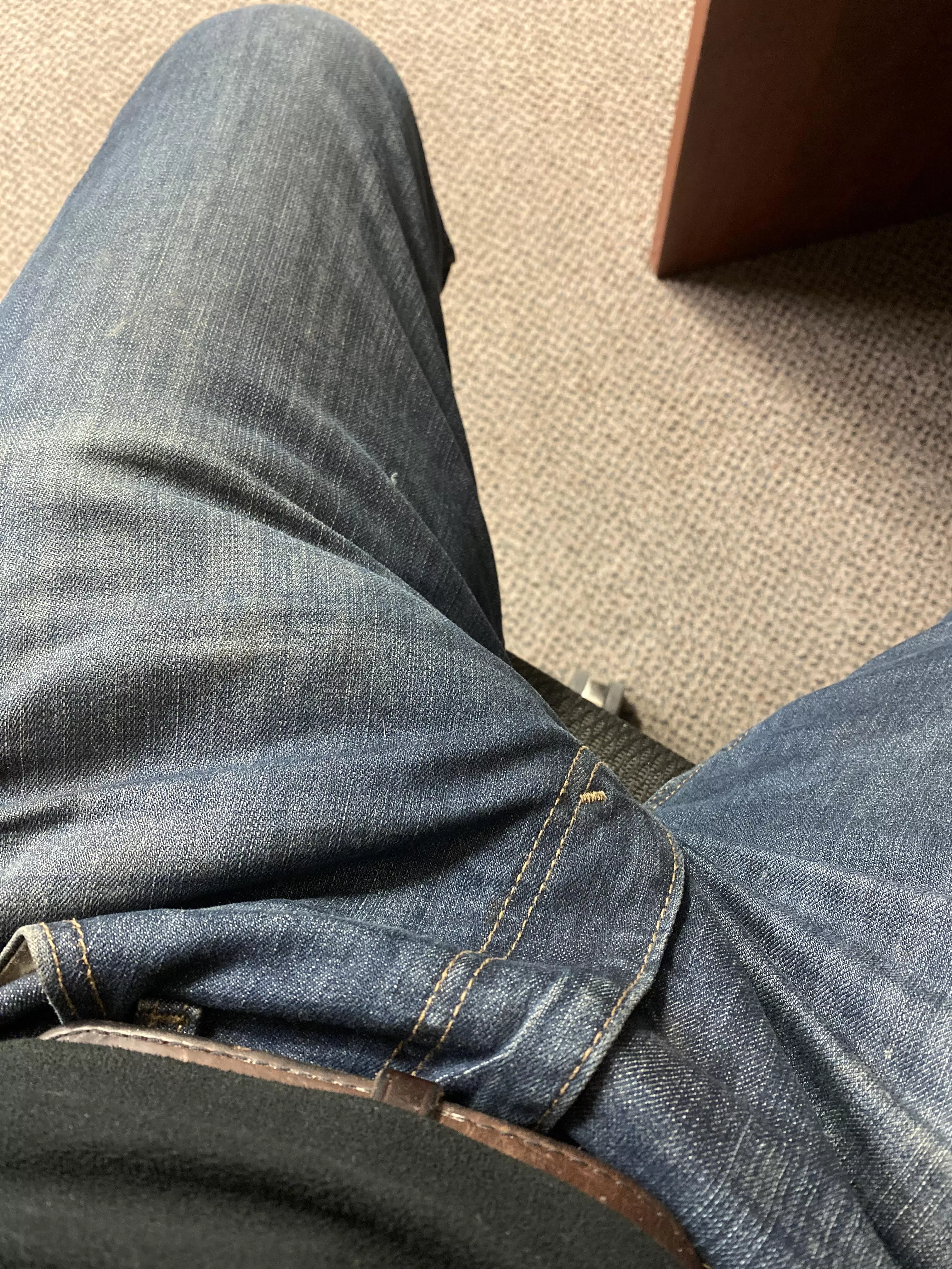 Think anybody in the office notices my soft bulge? [27M]