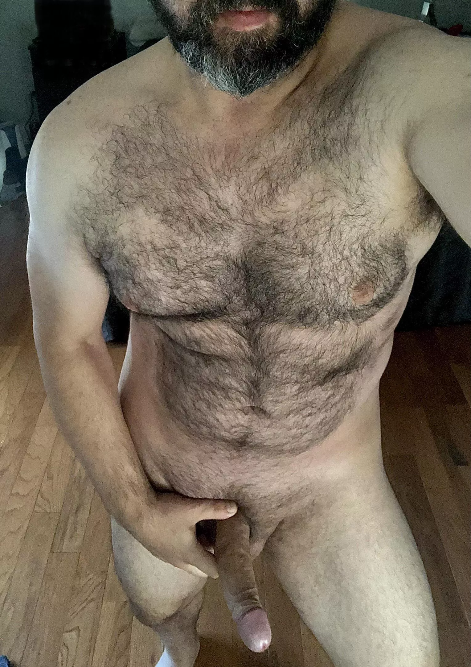 Think it’s too early to ride this dad who is big, bi, and burly?(40)