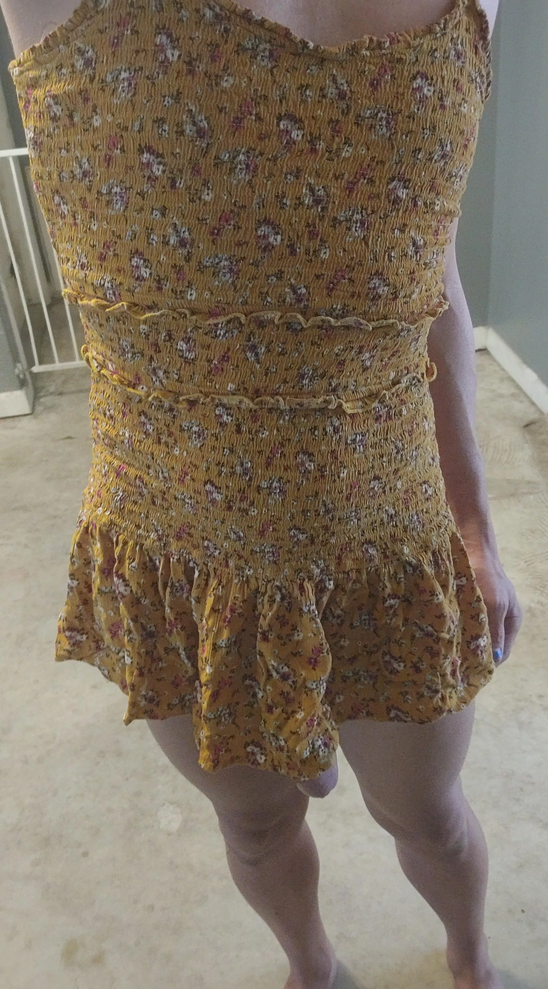 This dress might be a little short