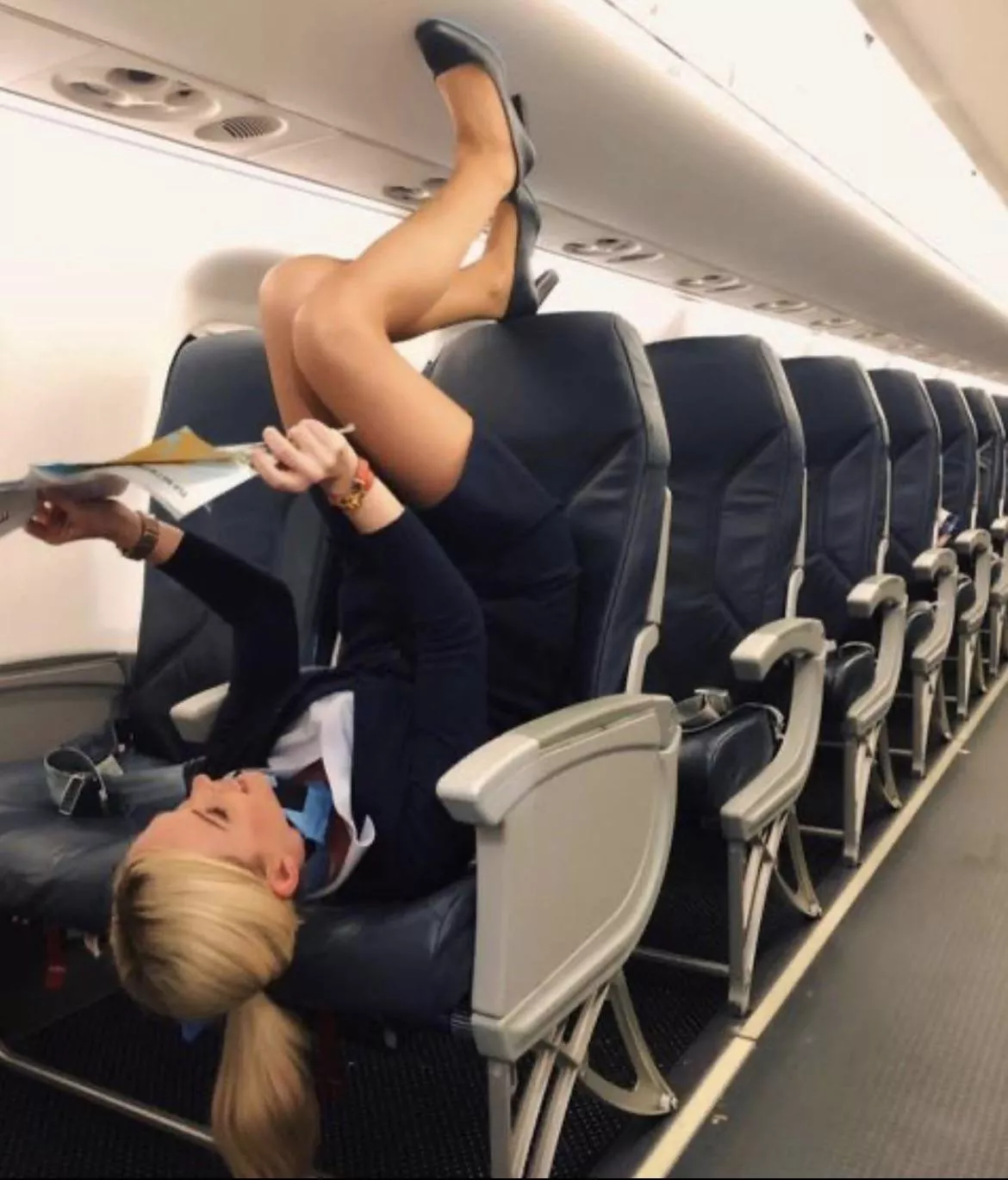 This is one way to get more legroom