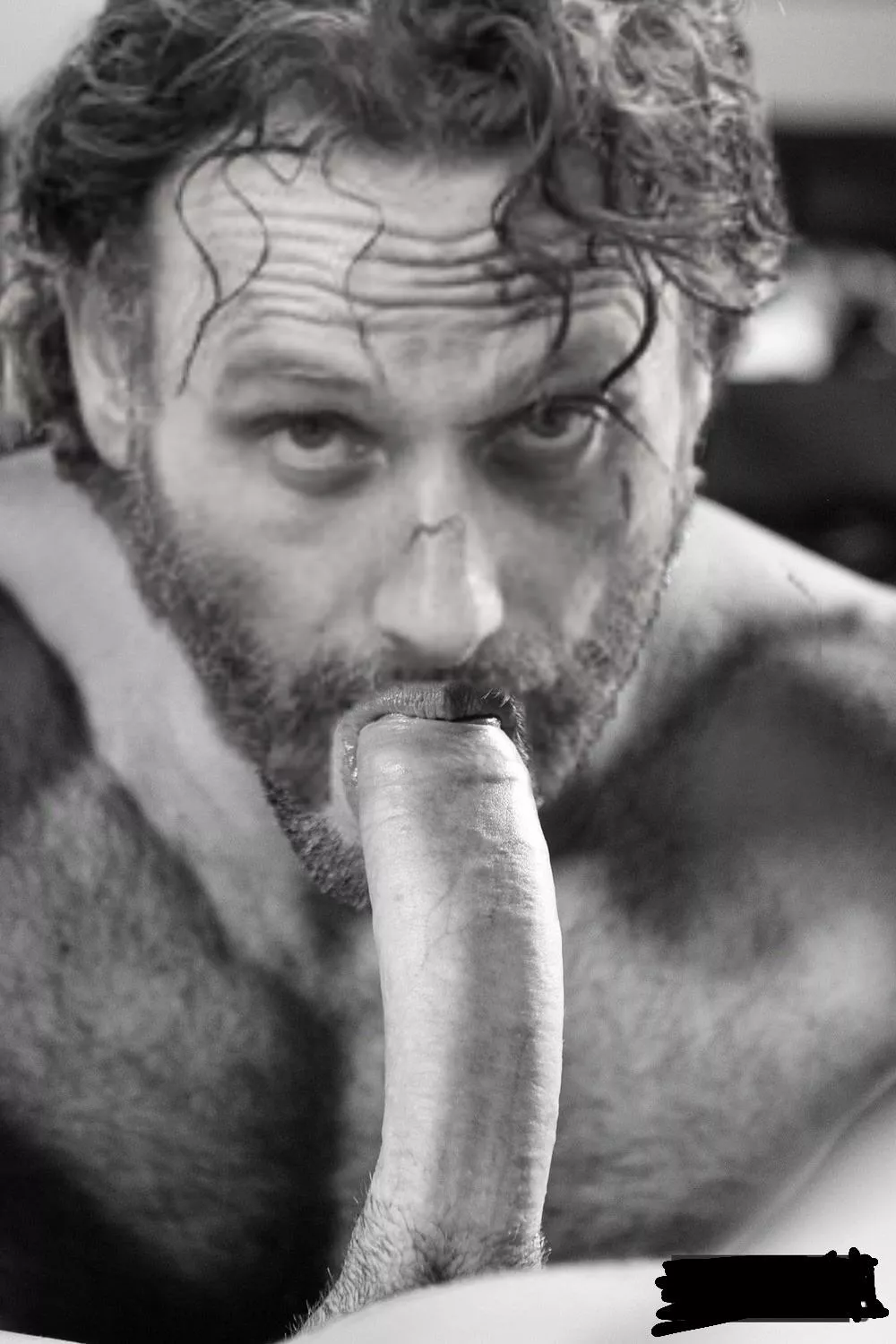 This is What Rick grimes Looks like sucking dick