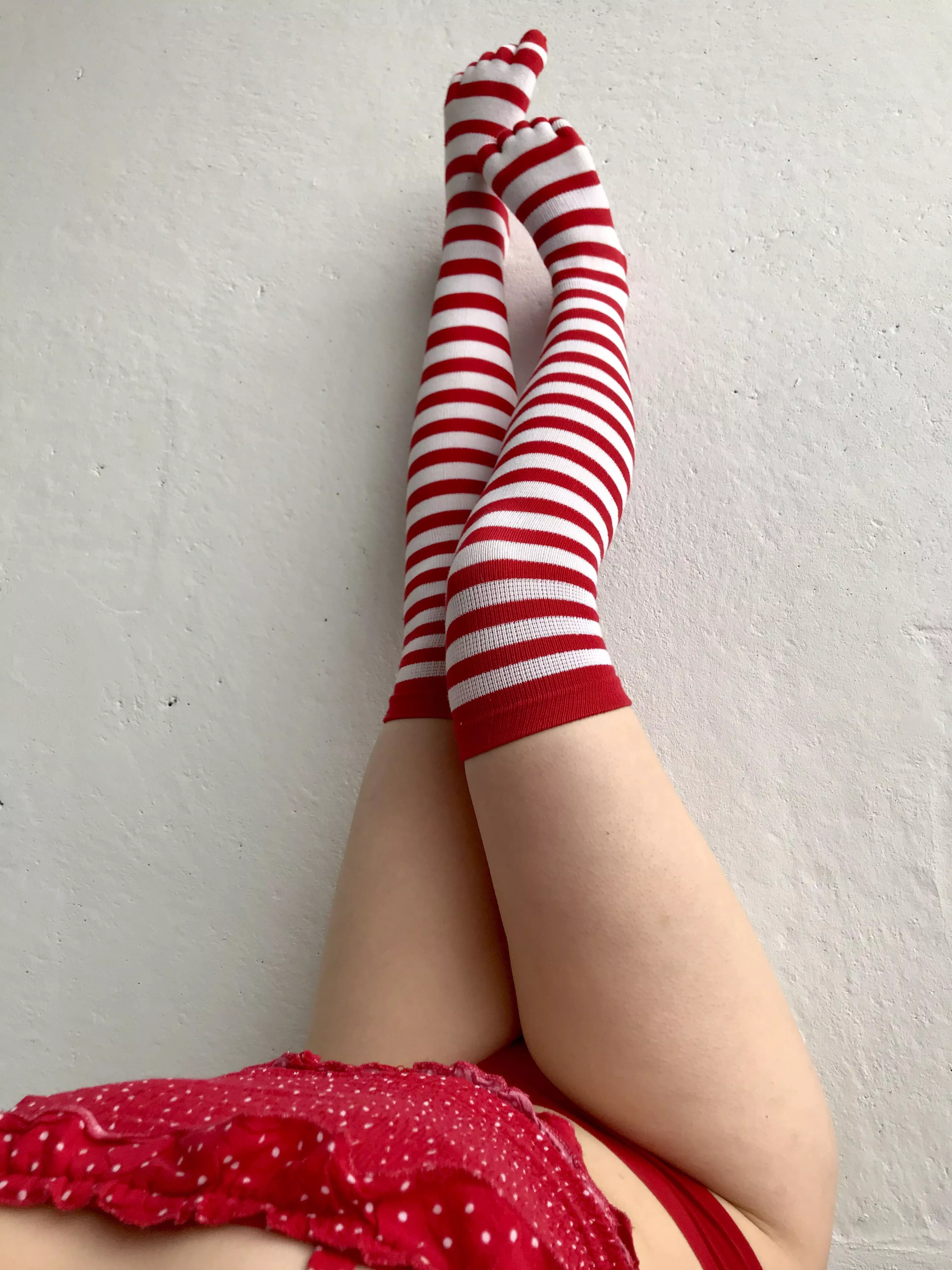 This little one loves to wear knee highs!