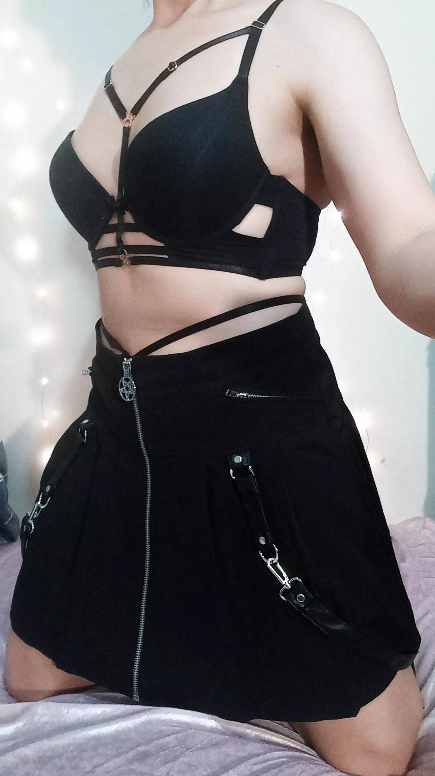 This skirt is too big since I started working out, but perfect for taking lewds.