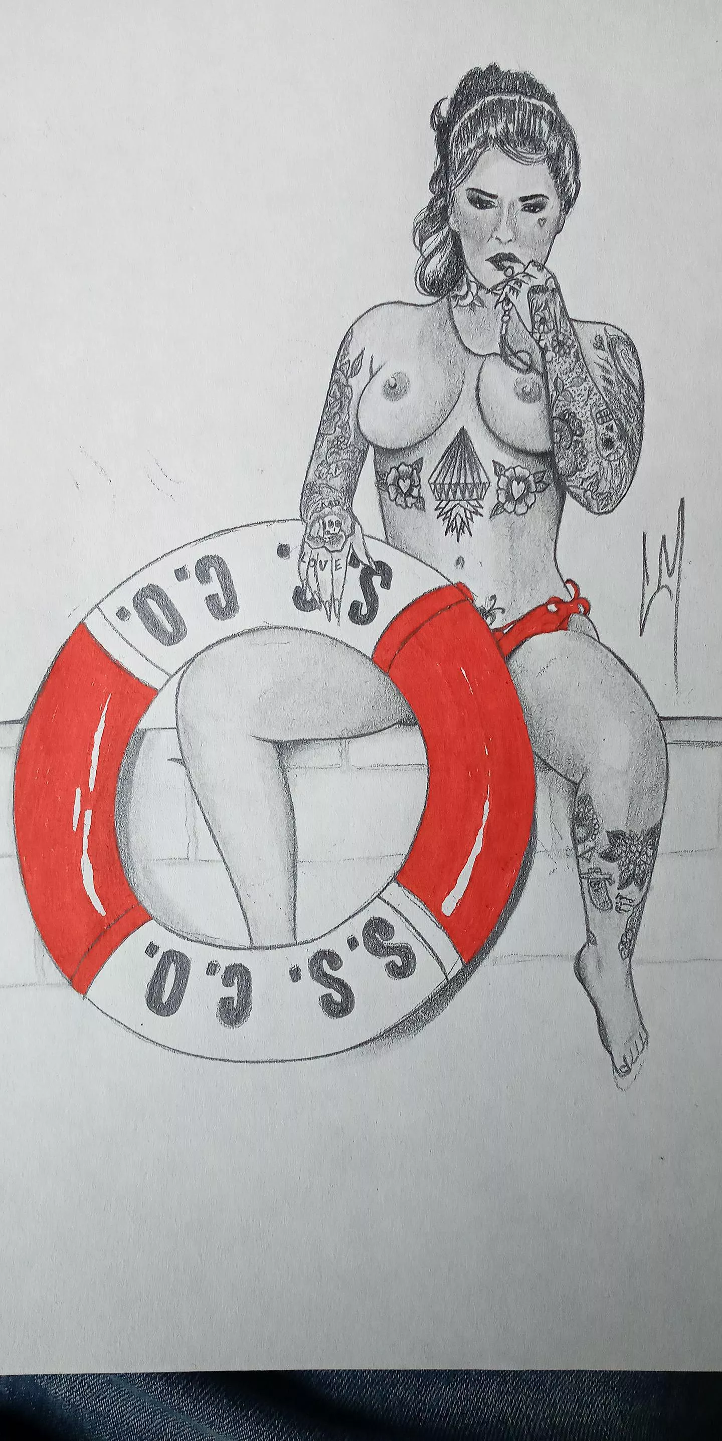 This was an old drawing i did never posted it bc i thought i lost it hope everyone enjoys my art work of Christy Mack