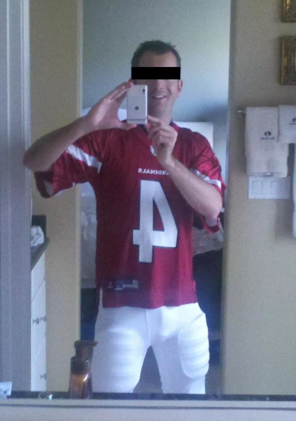 Throwback to my Halloween costume a few years ago. I donâ€™t play football. I didnâ€™t know youâ€™re supposed to wear a jock. Oops.