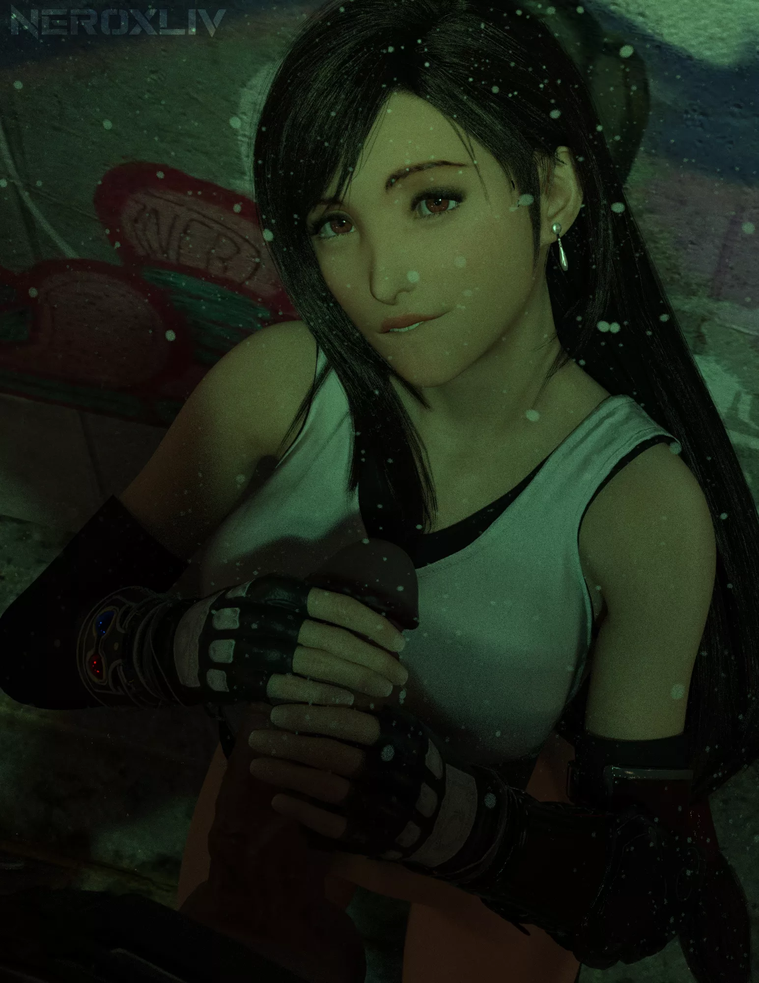 Tifa giving a handjob (NeroXLIV)