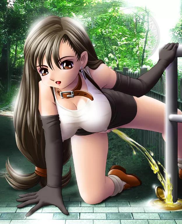 Tifa lifts her leg