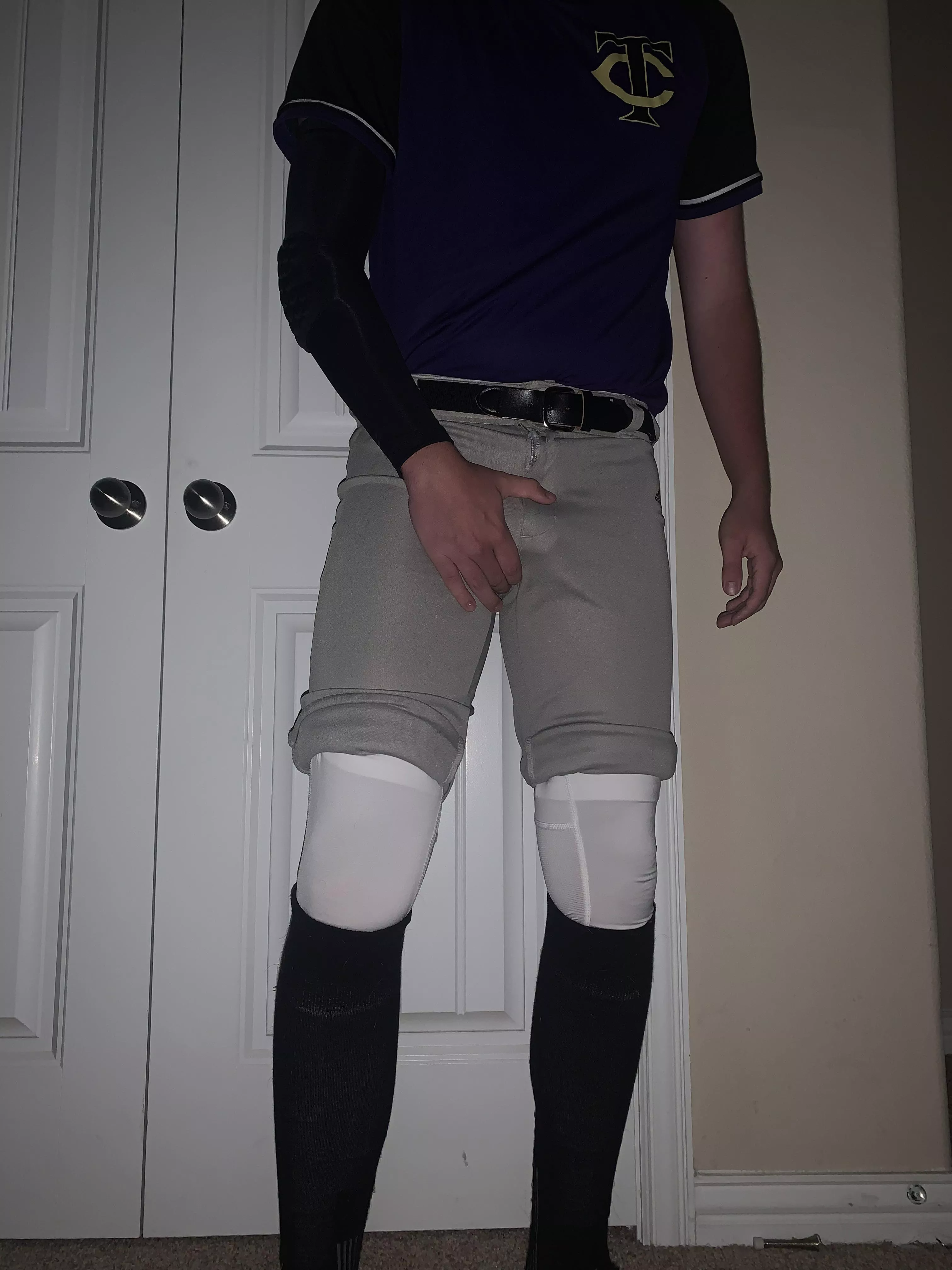 Tights under my baseball pants