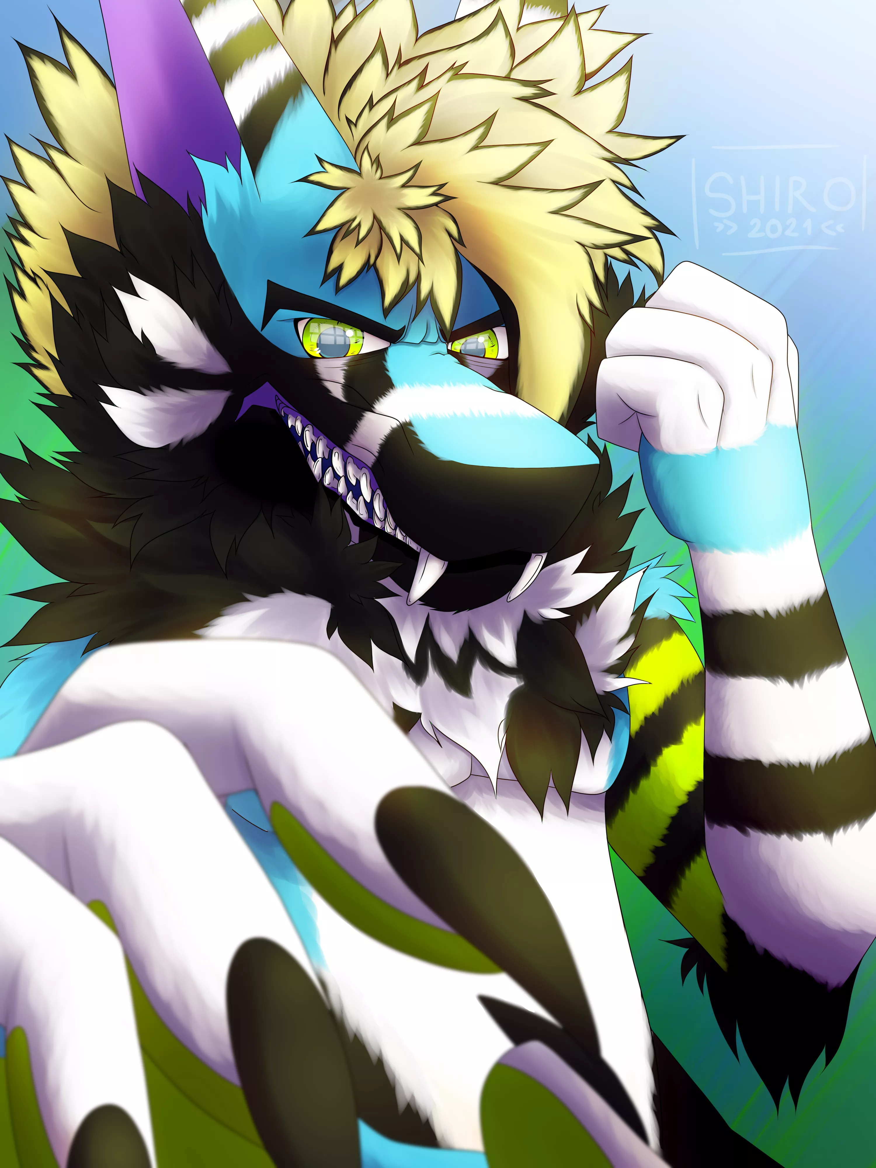 ✊TIME TO PUT UP A FIGHT✊ (Art by: Me Twitter: @ShiroArtStudios, DeviantArt and FurAffinity: FrostyShiro)