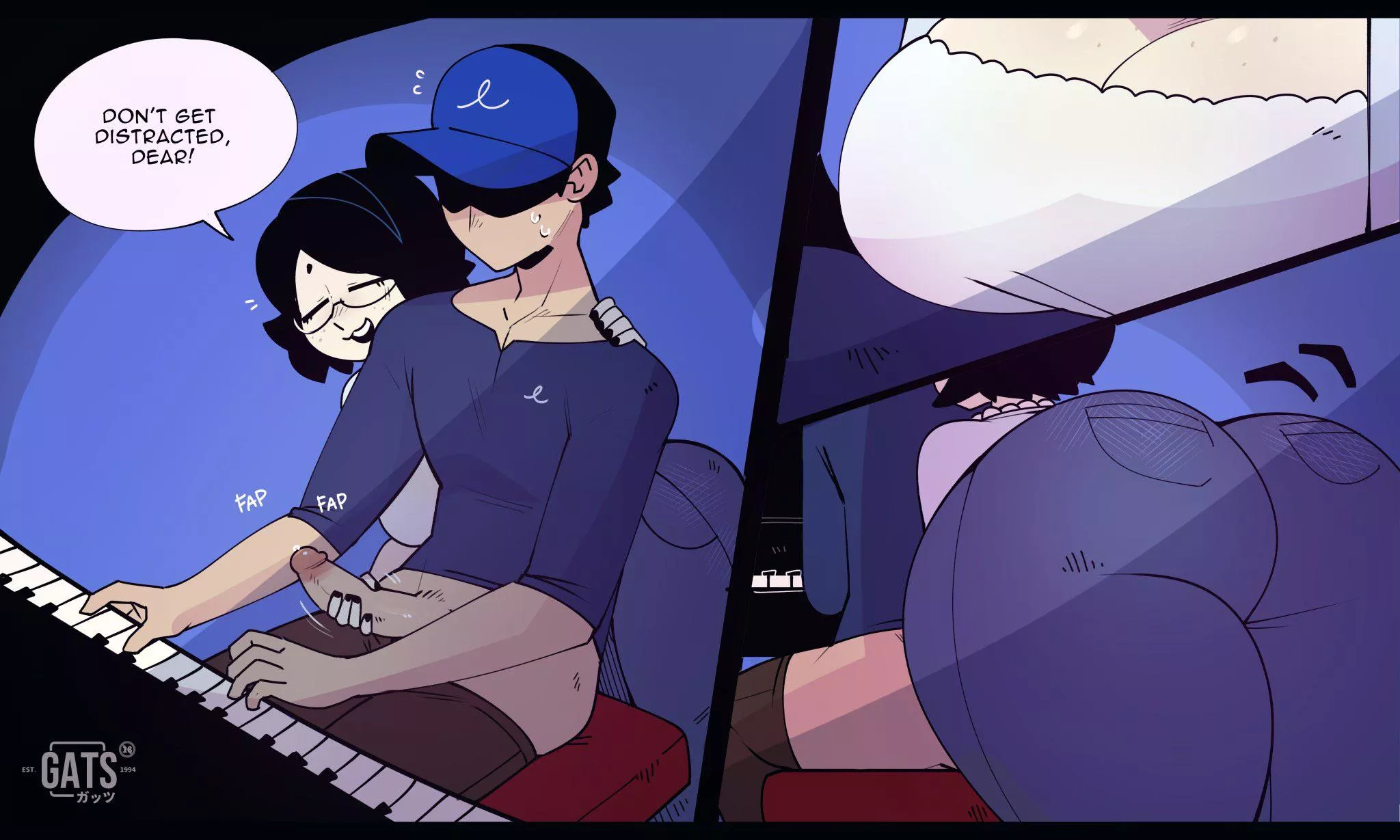 Tips’ mom (Vivian) giving some nice piano lessons (gats)