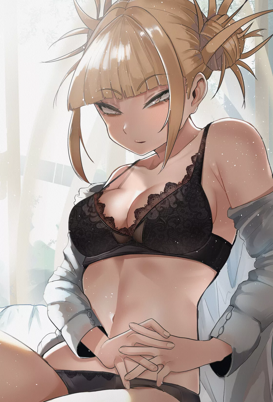 Toga in black lingerie [zd / @zx623723]