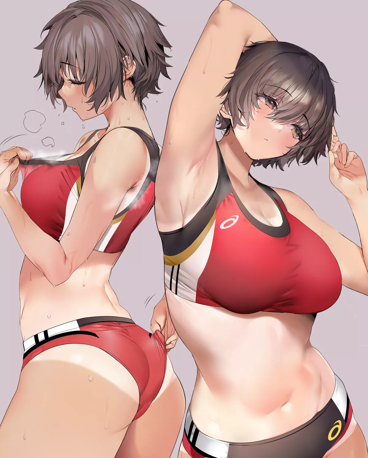 Tomboy after workout [Original]