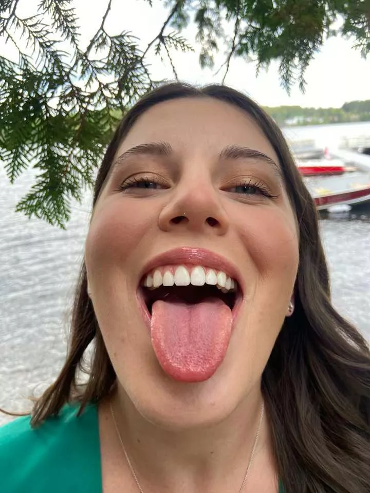 Tongue out