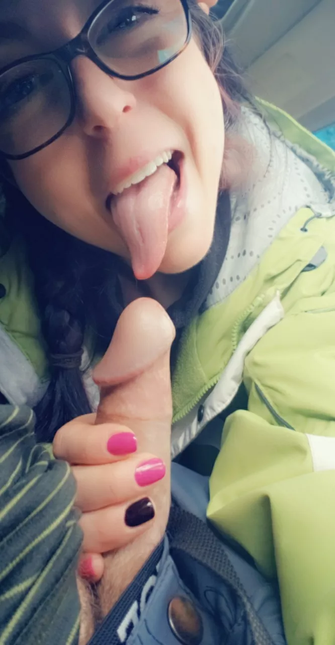 Tongue out