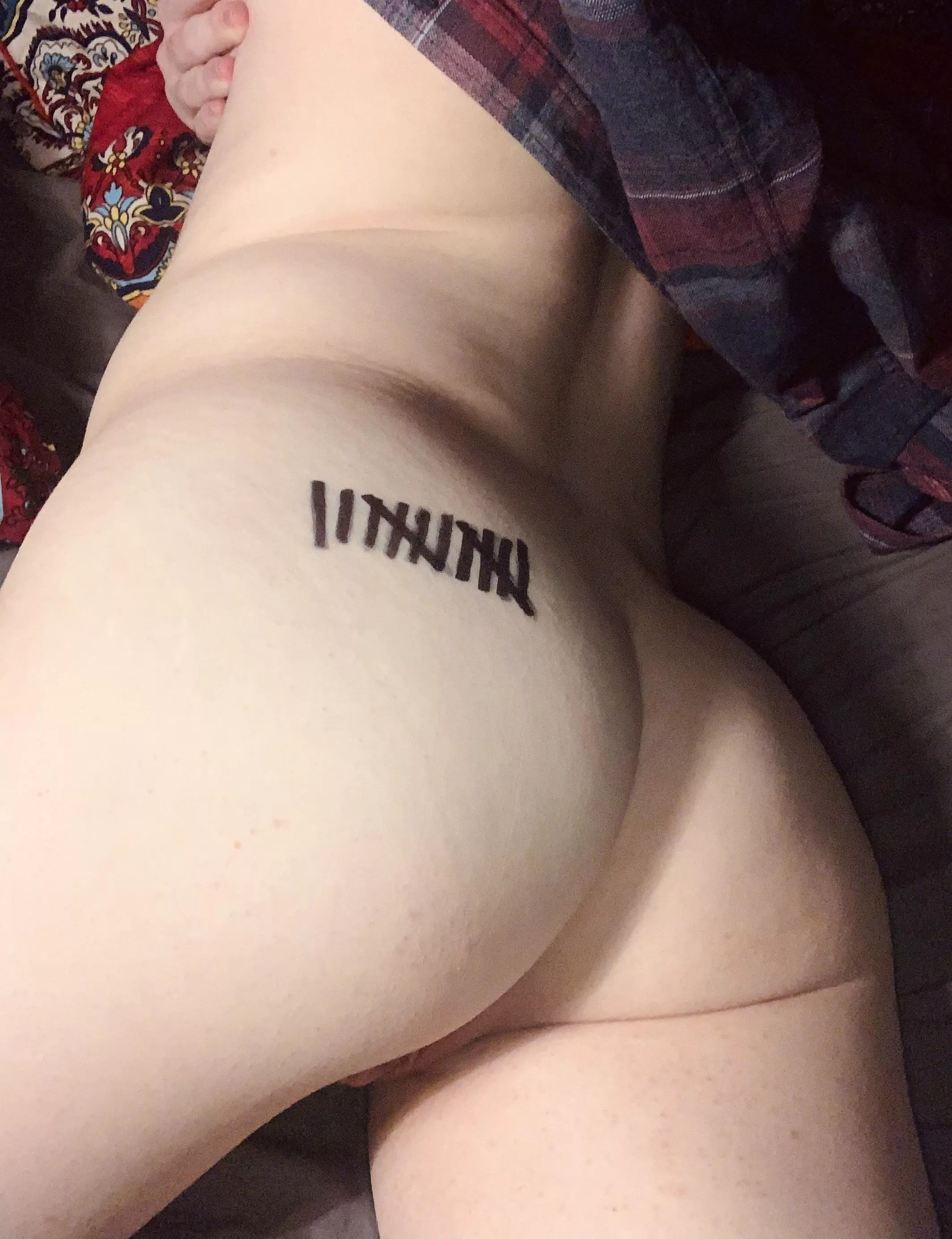 Tonight was the first time we tallied my orgasms ðŸ–¤ðŸ’¦