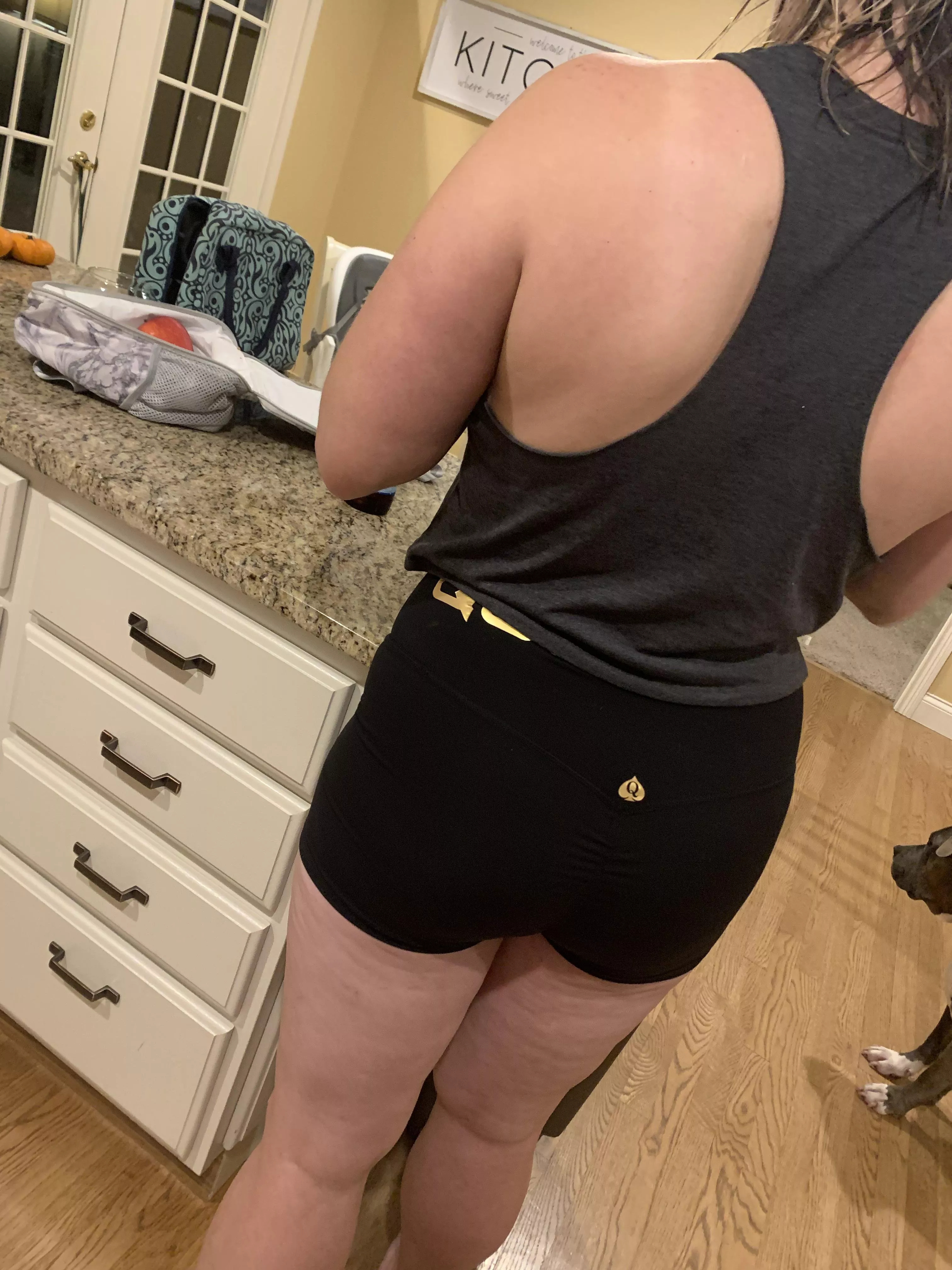 Tonight’s outfit… QOS booty short pair number 4? 5? Idk I’ve lost count