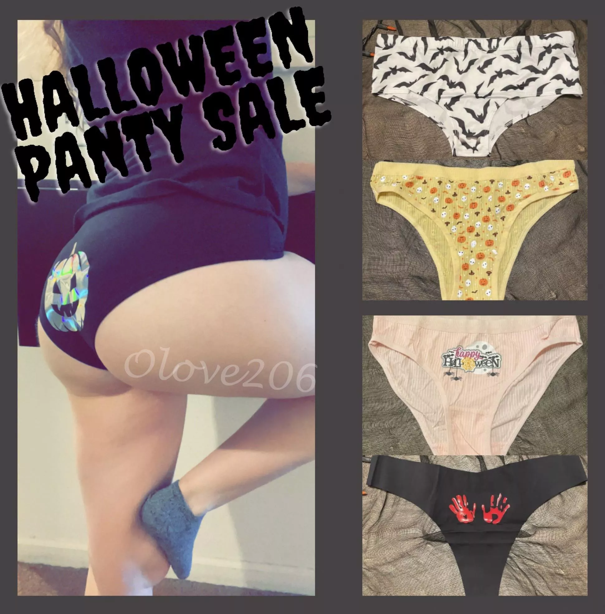 🎃 Tons of Halloween panties available! 🎃 Freebies incl. with each order. 👻Ask for my Spooky drawer & sale list for other services/items! 👻 kik @LivL206 [selling]