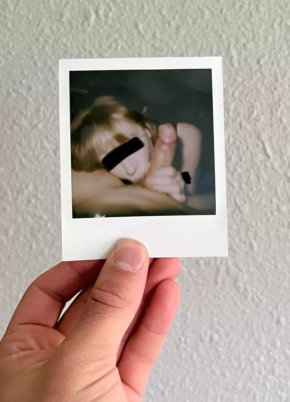 Took some Polaroids with my friends gf