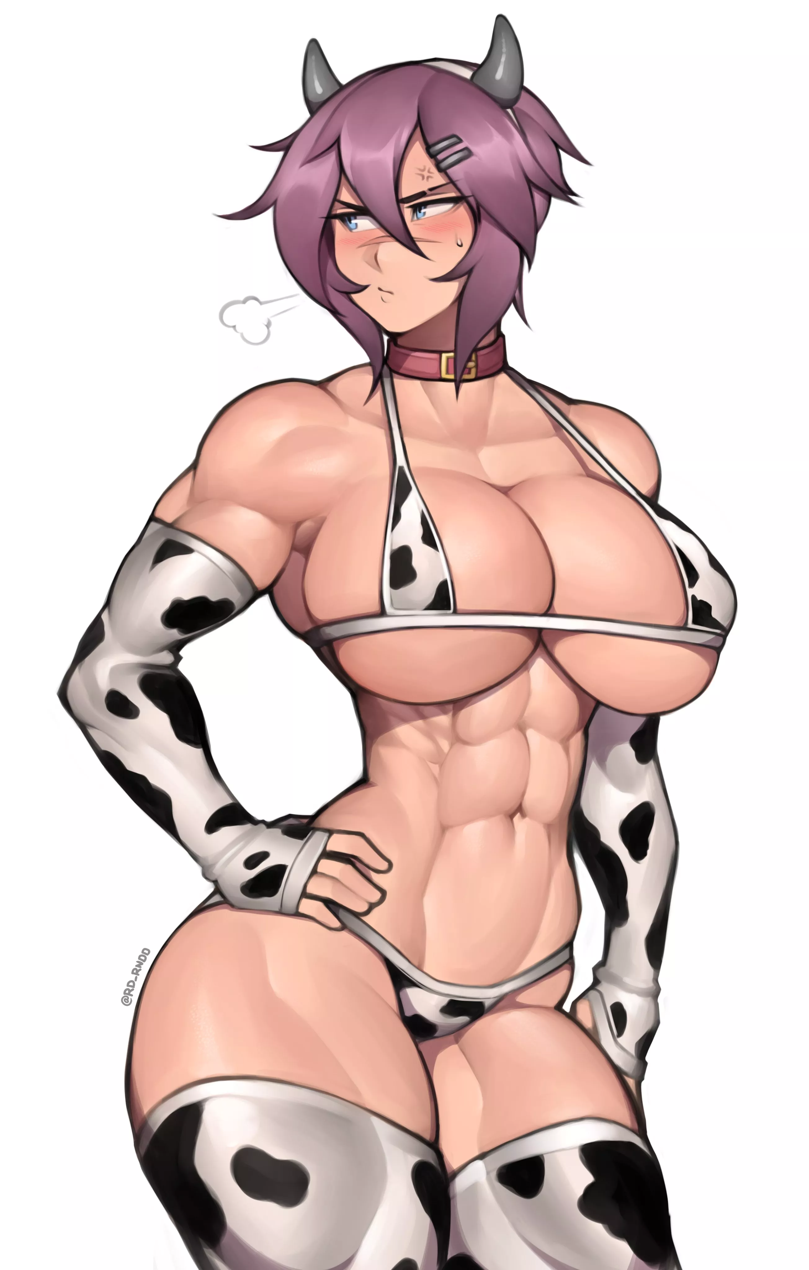 Touch the cow B-baka!