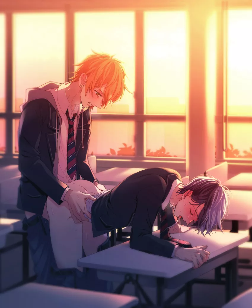 Touya and Akito bang in the sun (Project Sekai)