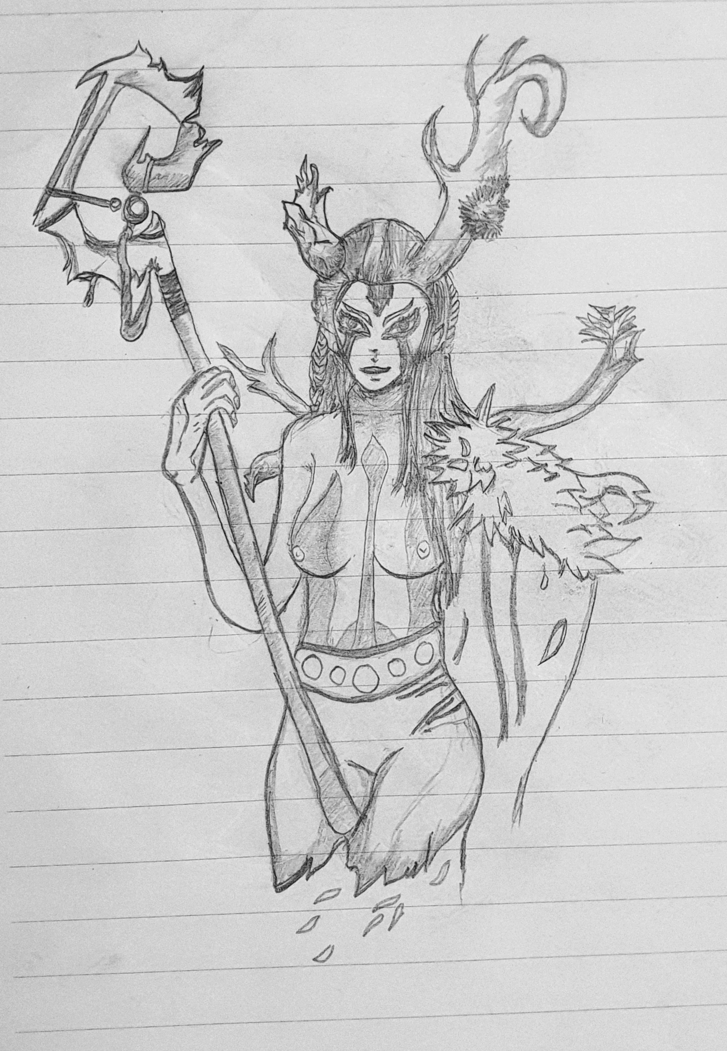 Tried my hand in drawing female nature's prophet