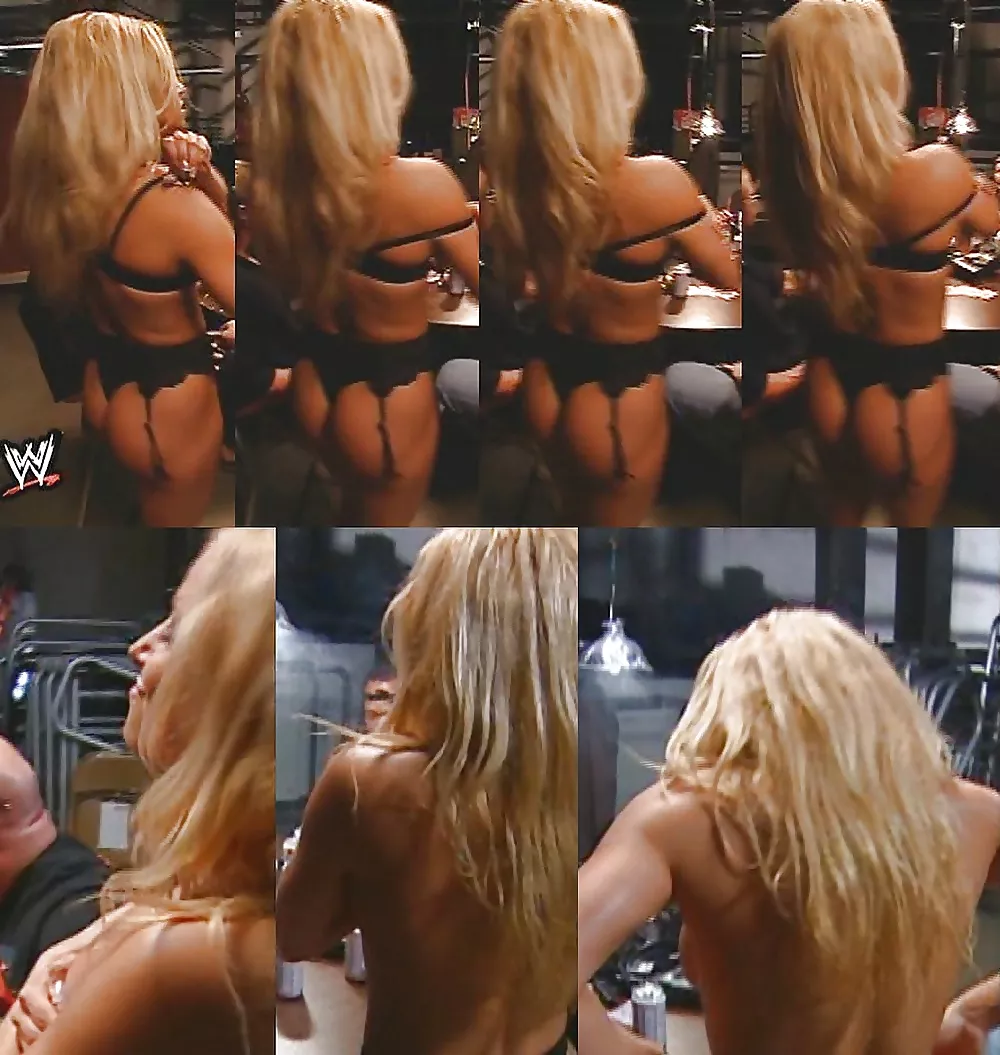 Trish Stratus (2000) losing at strip poker