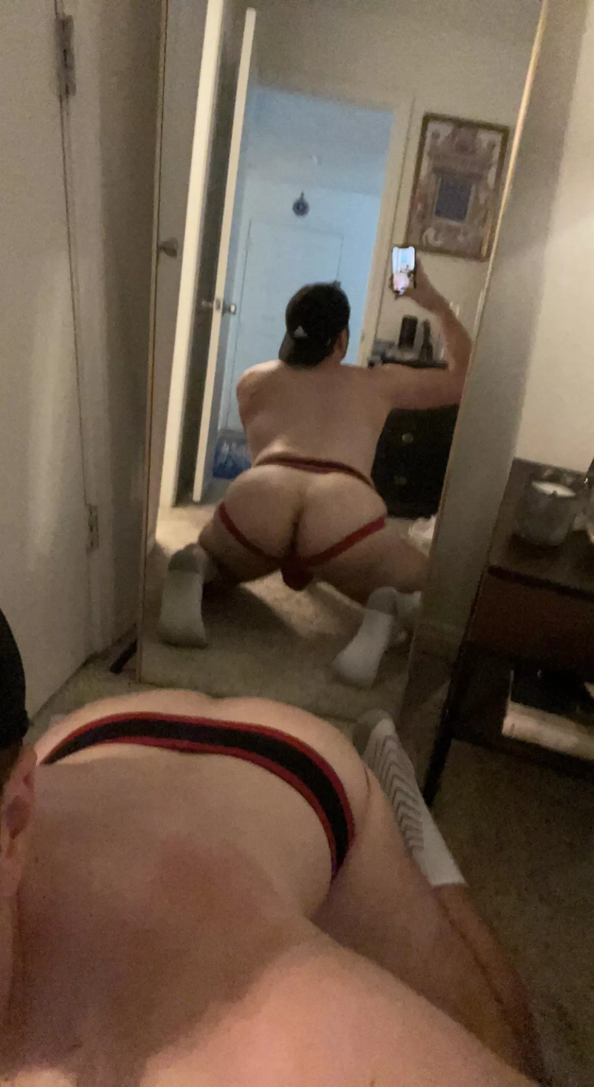 Trying on my new jock