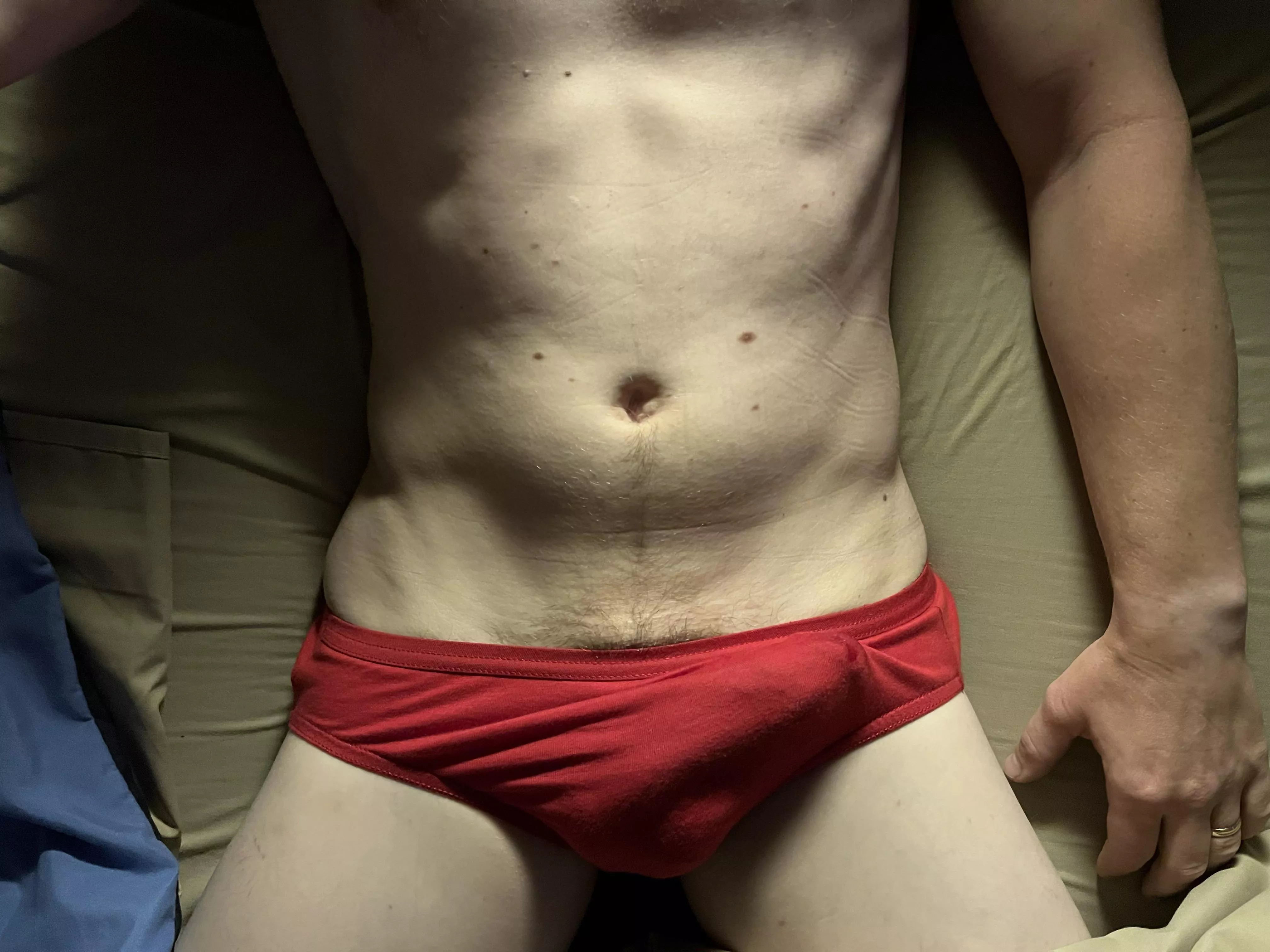 Trying out a new style of underwear