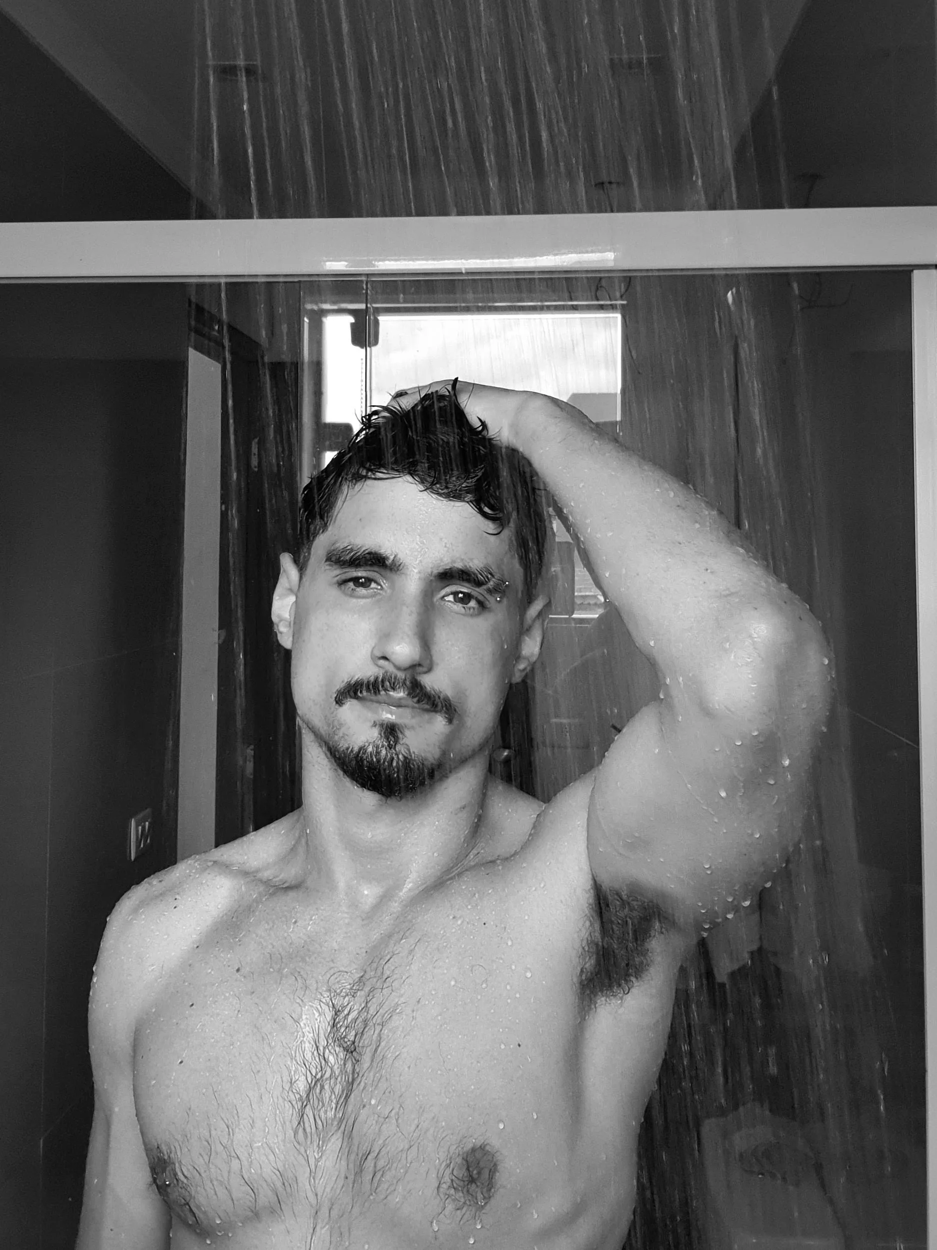 Trying to be sexy in shower