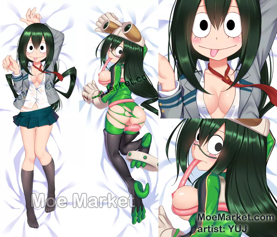 Tsuyu Asui Body Pillow (by artist: YUJ)