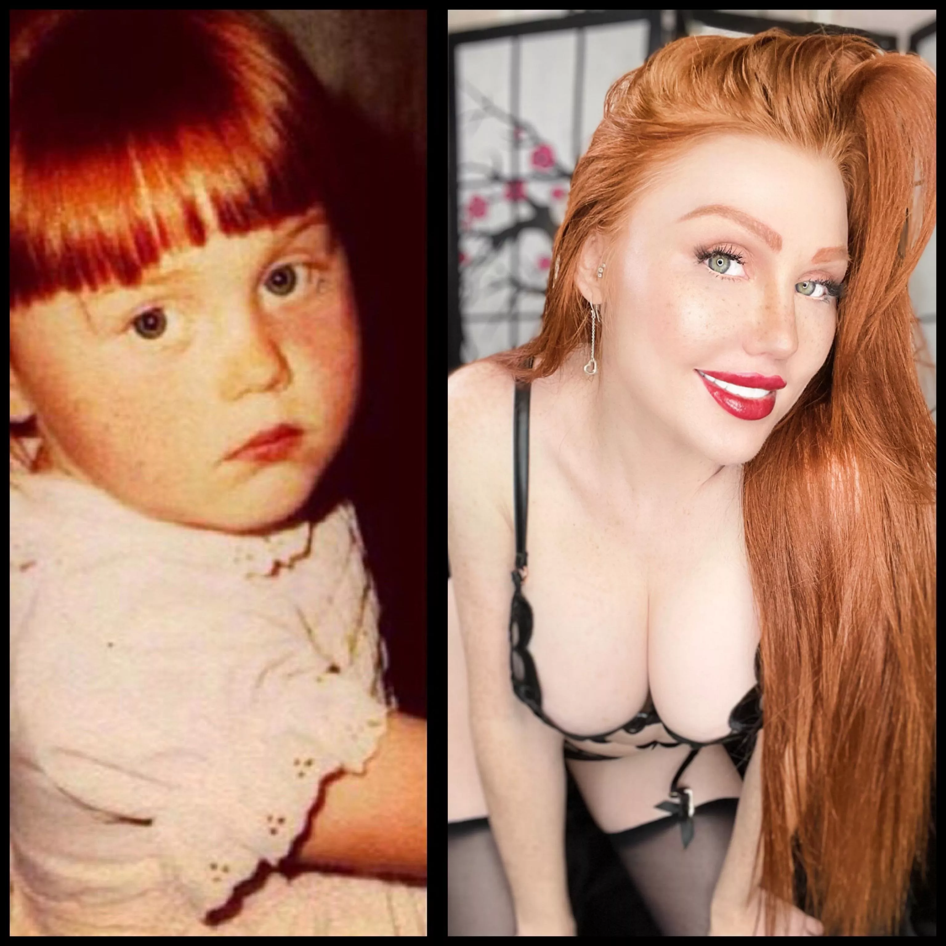 Tuesday Transformation since someone here accused me of being a fake redhead. I am from BIRTH not a bottle and I have endured all the bullying to have earned my place here. Be KIND