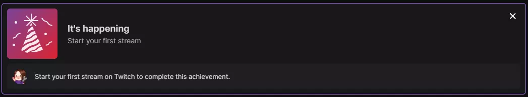 Twitch still thinks I haven't started my first stream...as a Twitch Partner...