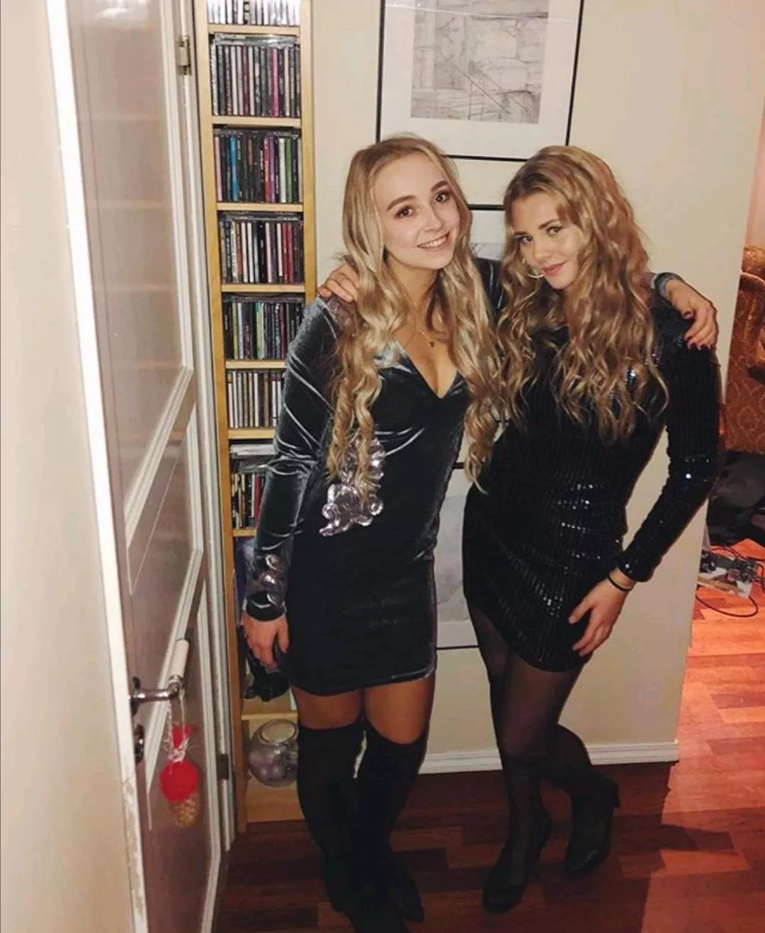 Two black dresses