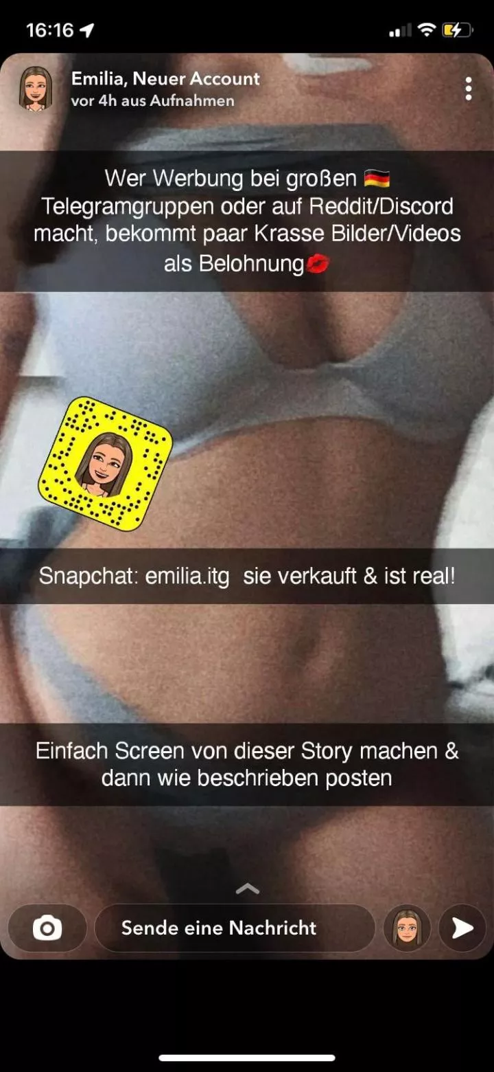 U need to follow her over on snap boys!