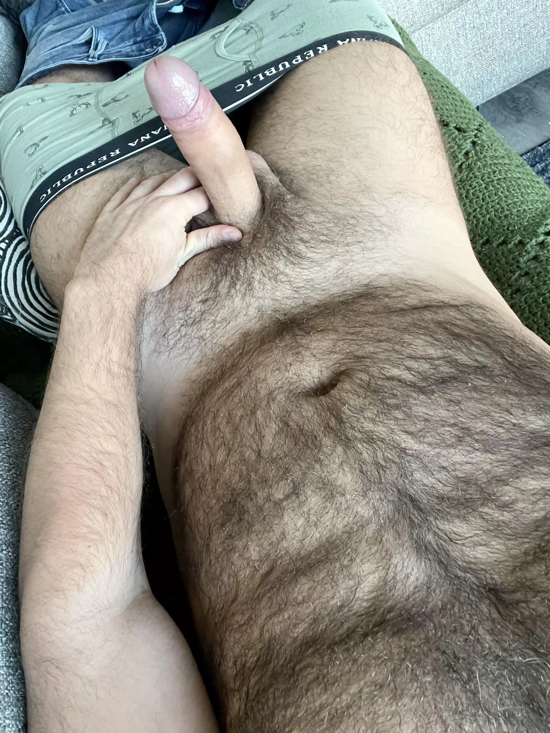 Uncut bear cock - good evening