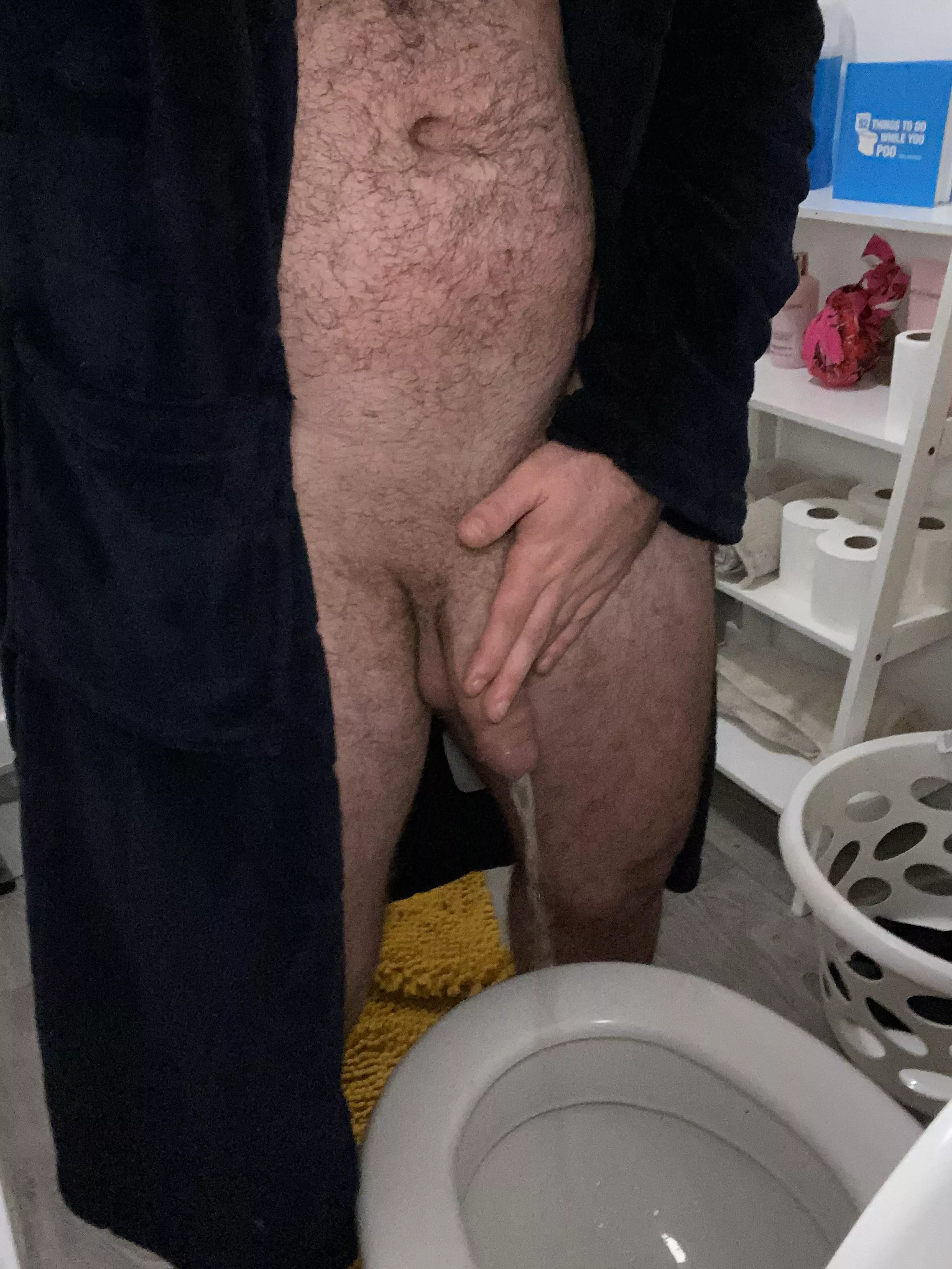 Uncut cock piss