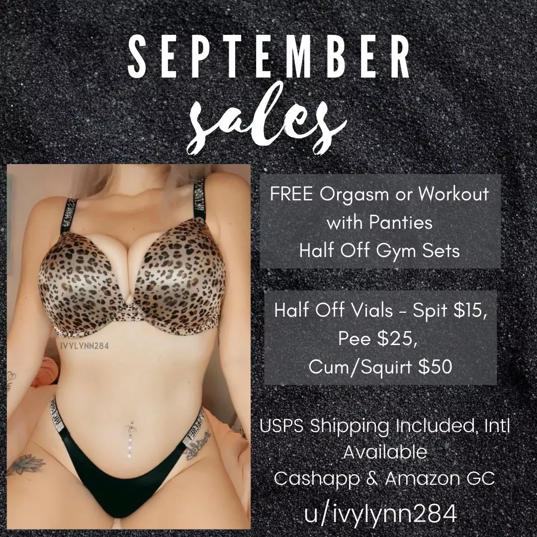 🌟 Updated Panty Link 🌟 FREE Orgasm or Workout w/ Panties 💦 50% Off Sweaty Gym Sets & Vials 🧪 Menu & Reviews on Profile [selling] [kik] Ivylynn284