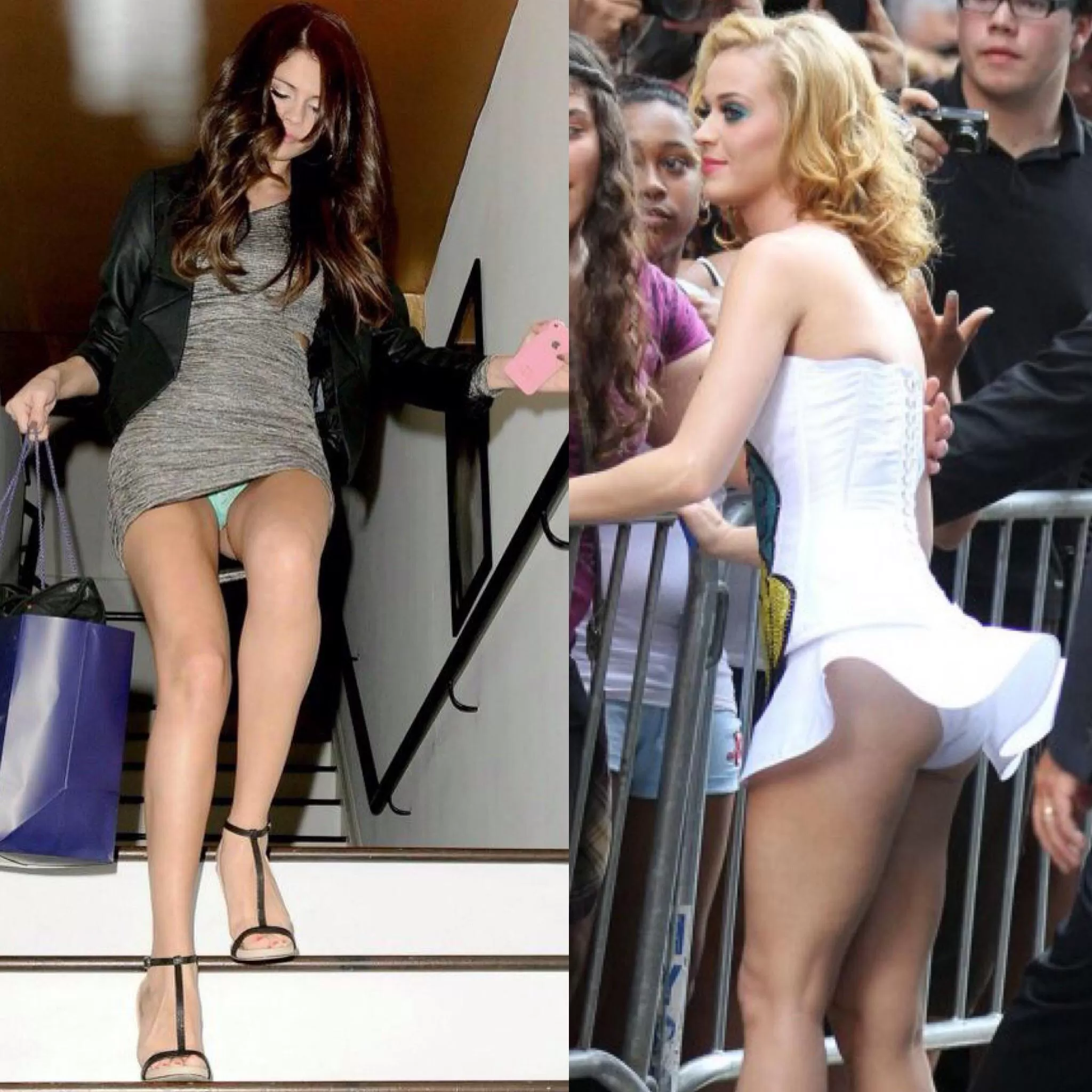 Upskirt Battle: Selena Gomez vs. Katy Perry