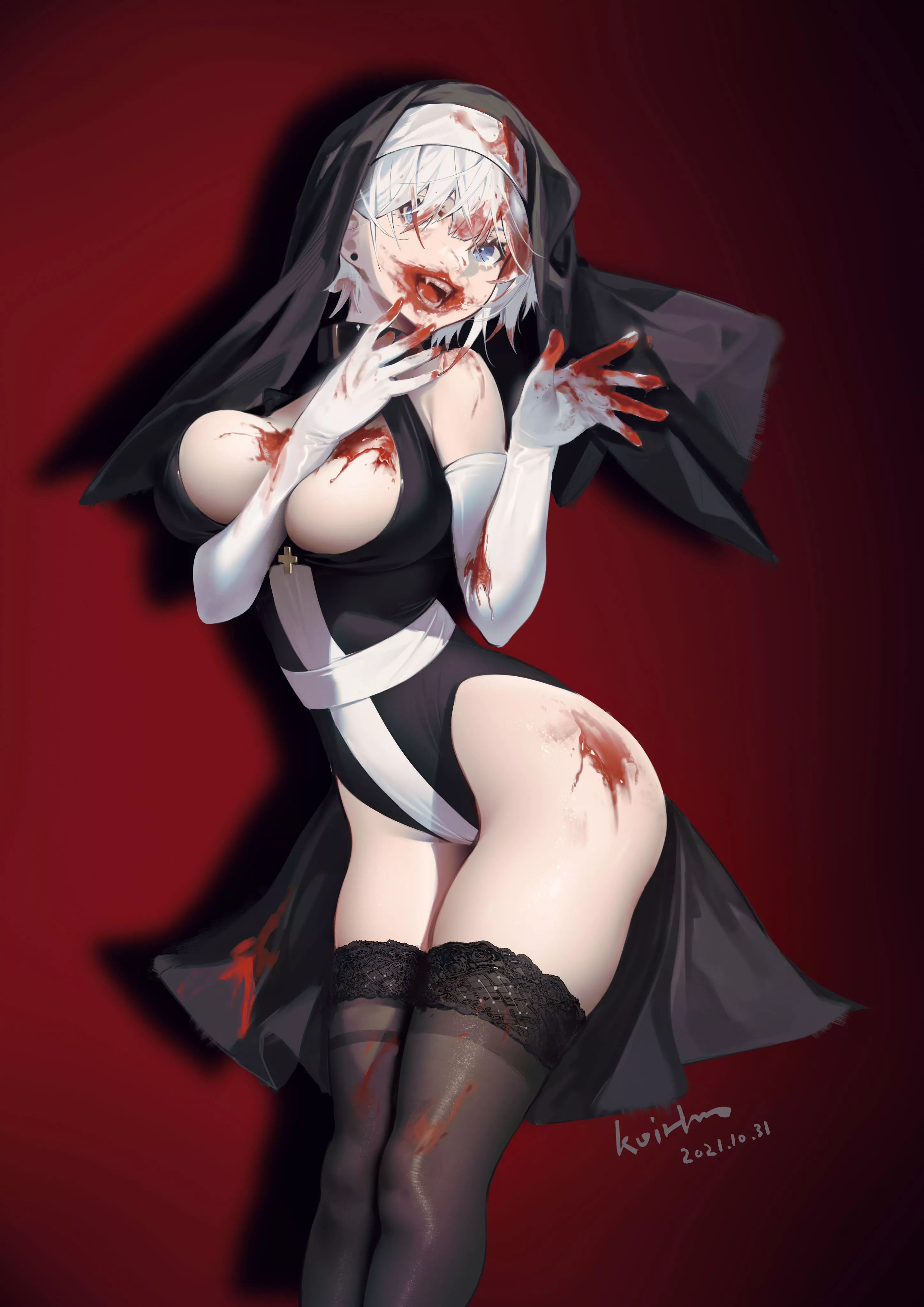 Vampire Nun Leotard (Koi Han) [Original]