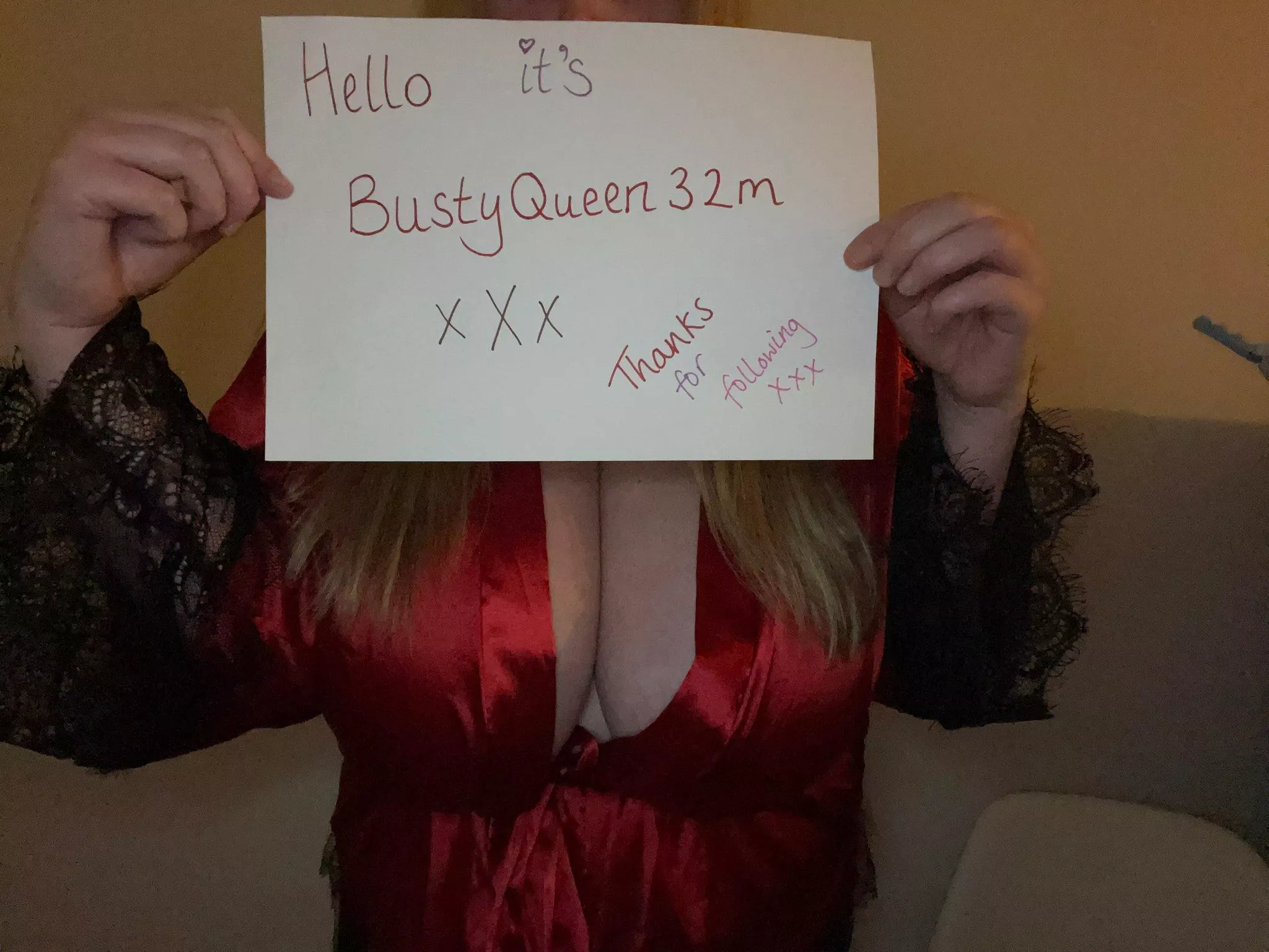 Verification of my 32M Cups massive tits! 💖