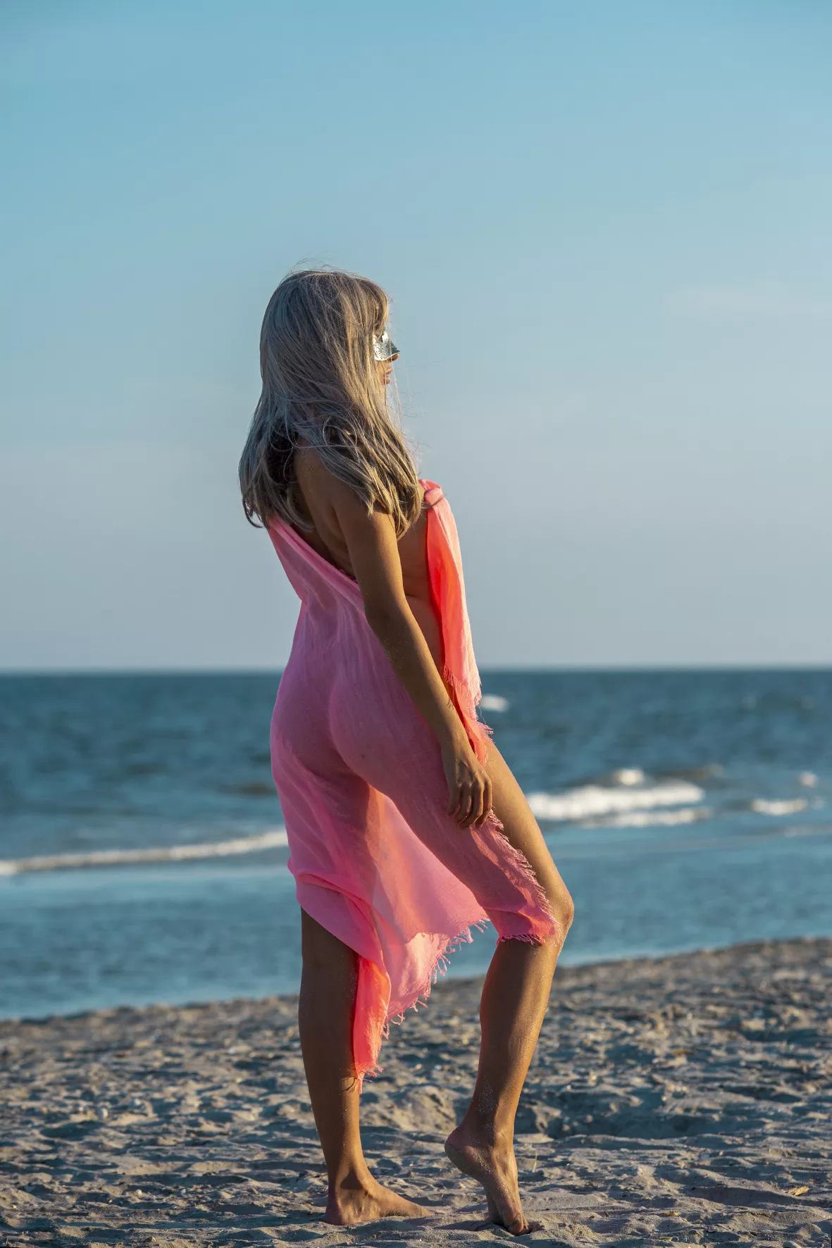 Walking on the beach