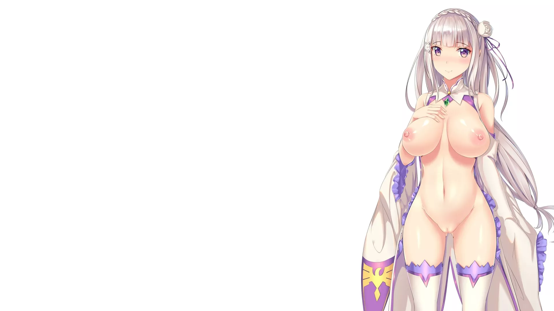 [Wallpaper] Emilia from Re:Zero kara Hajimeru Isekai Seikatsu