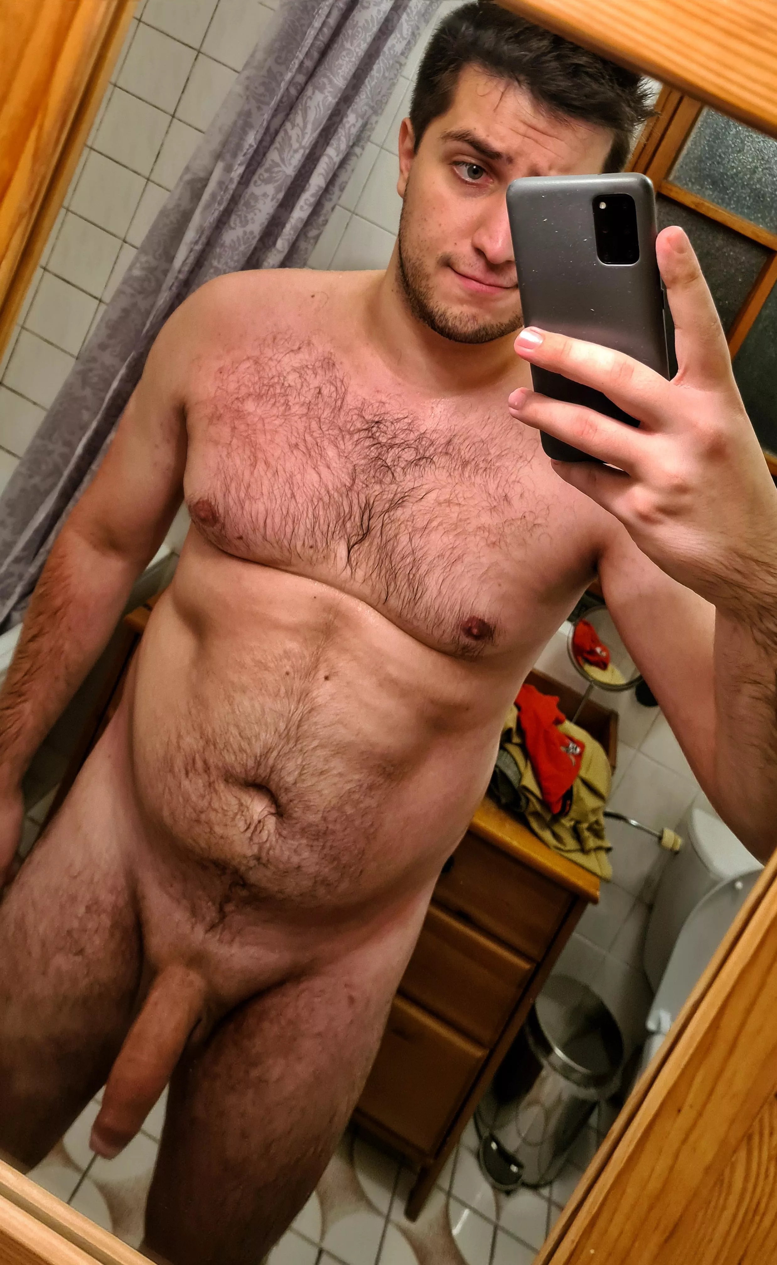 Wanna join and steam up the bathroom together next time? [M]23, 6'7, 250lbs