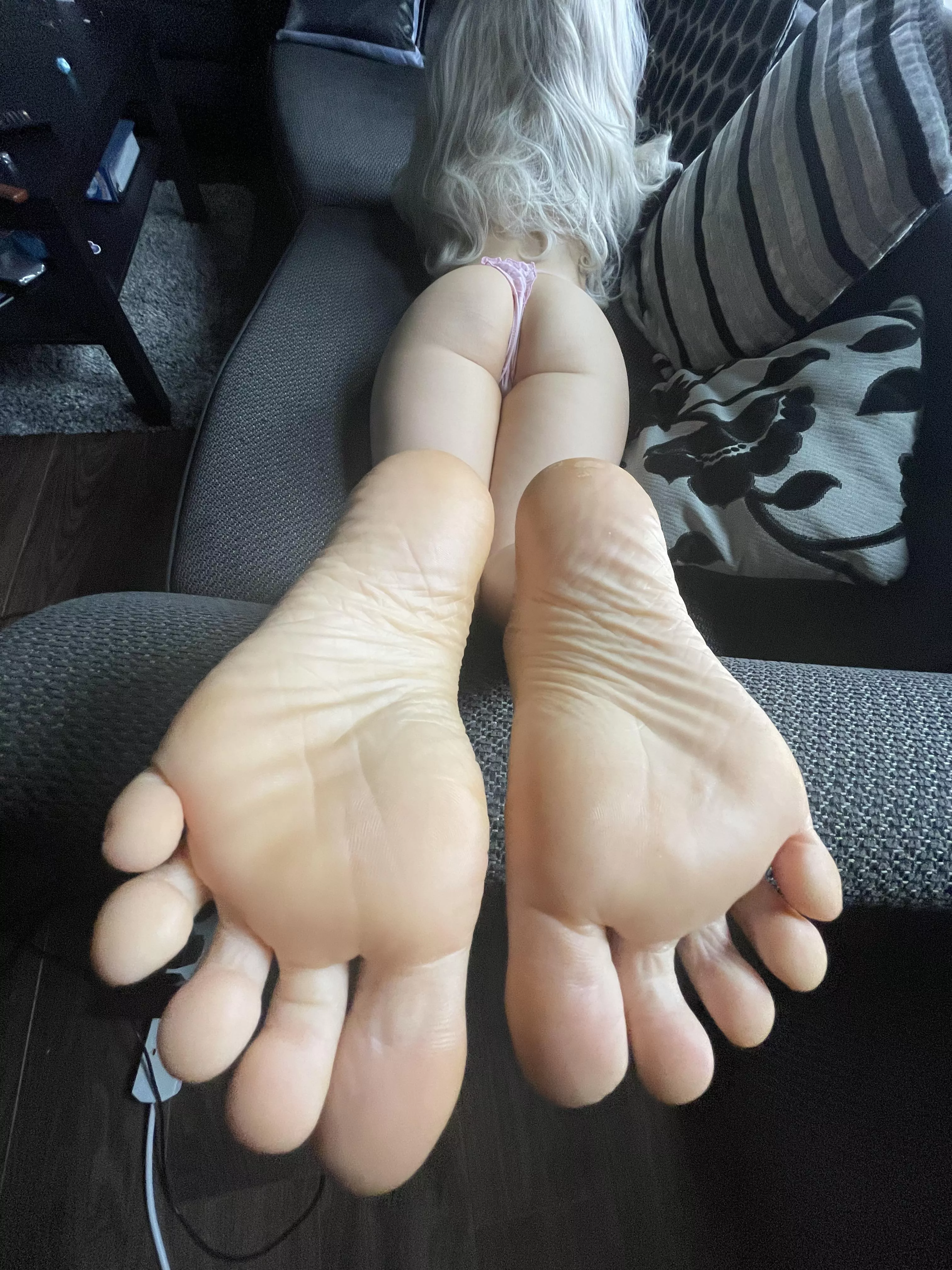 Wanna rub my feet?